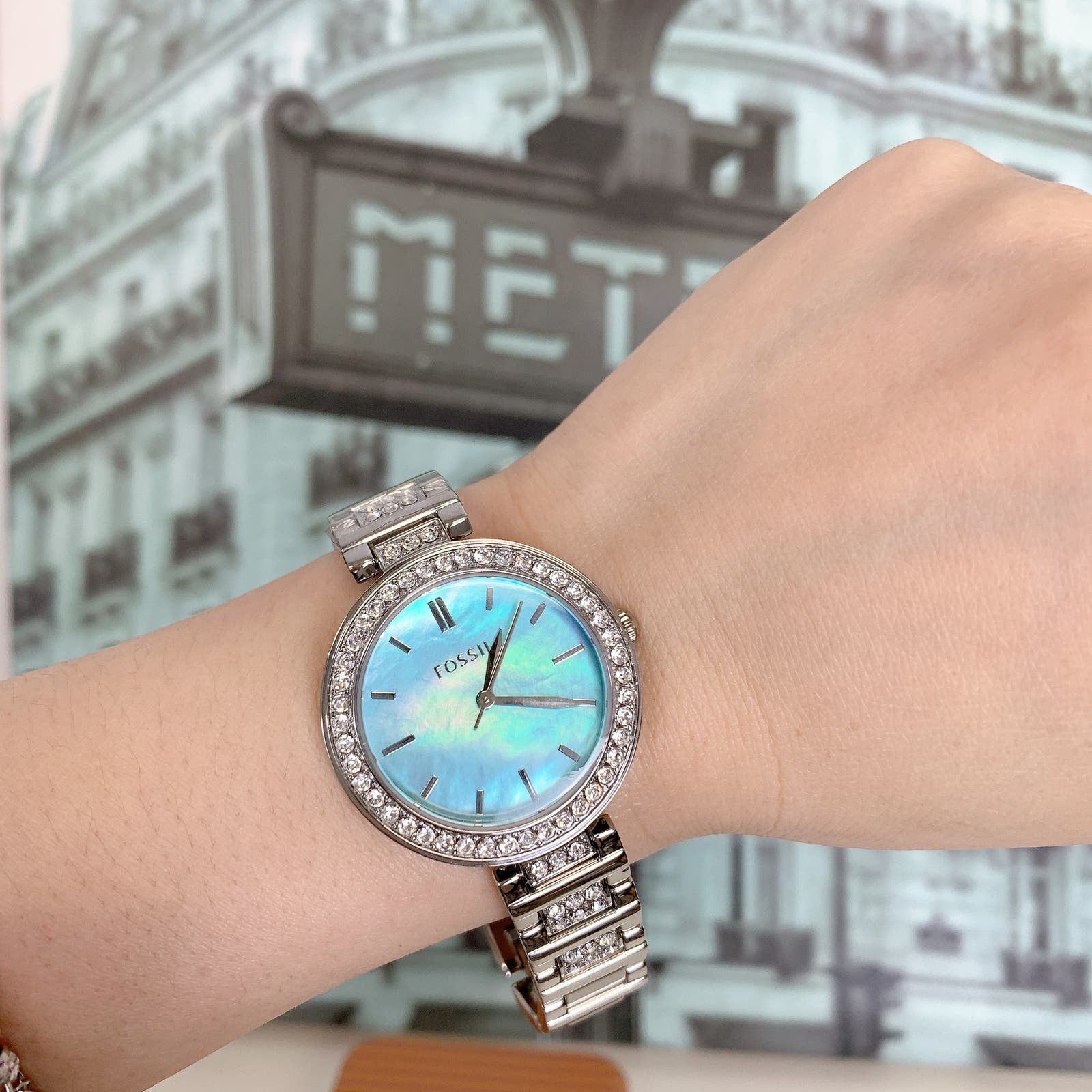 Fossil Fossil BQ3942 Karli Three Hand Stainless Steel Watch Grailed