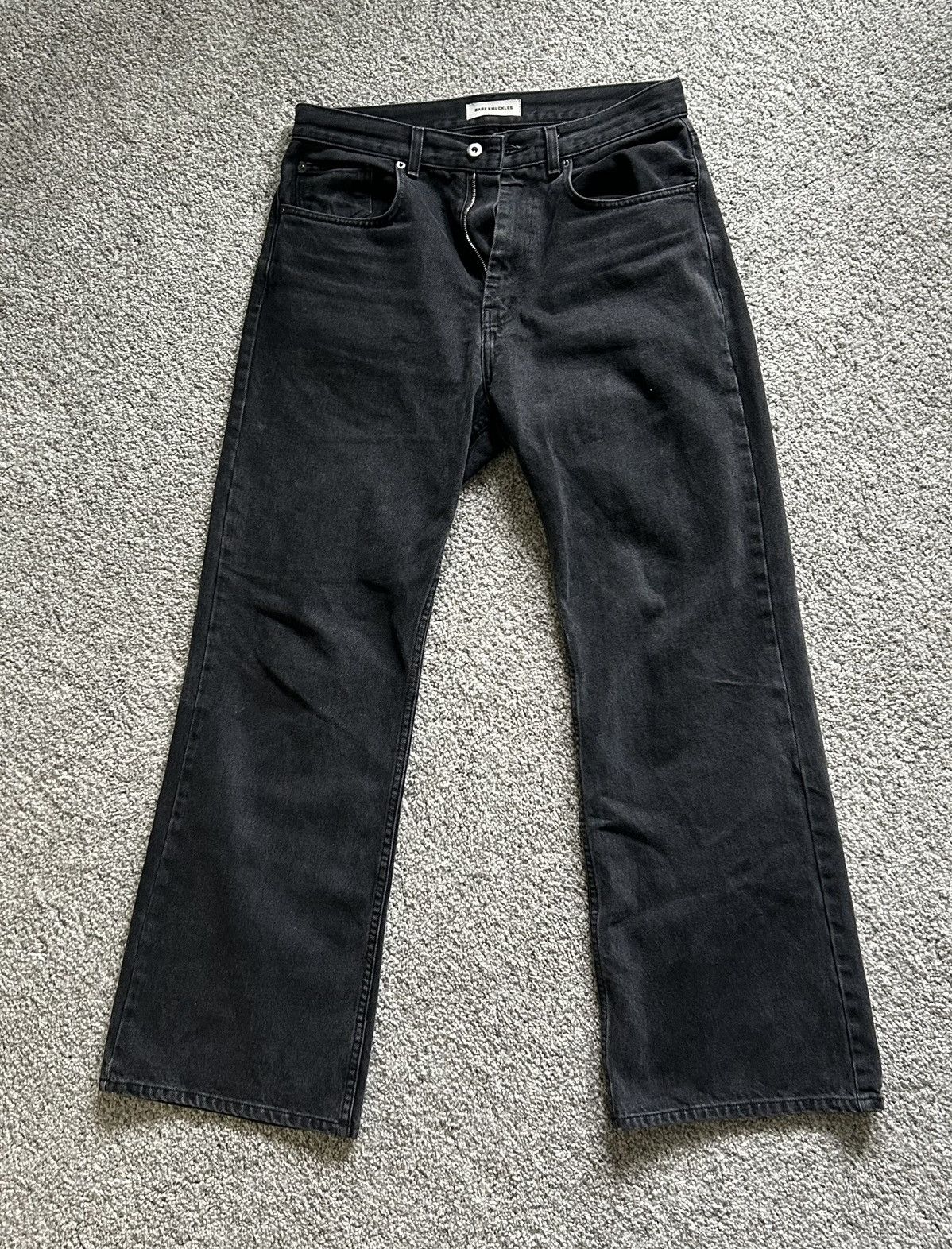 Bare Knuckles Bare Knuckles Serge Loose Bootcut in Ash Black Size US 32 / EU 48 - 1 Thumbnail