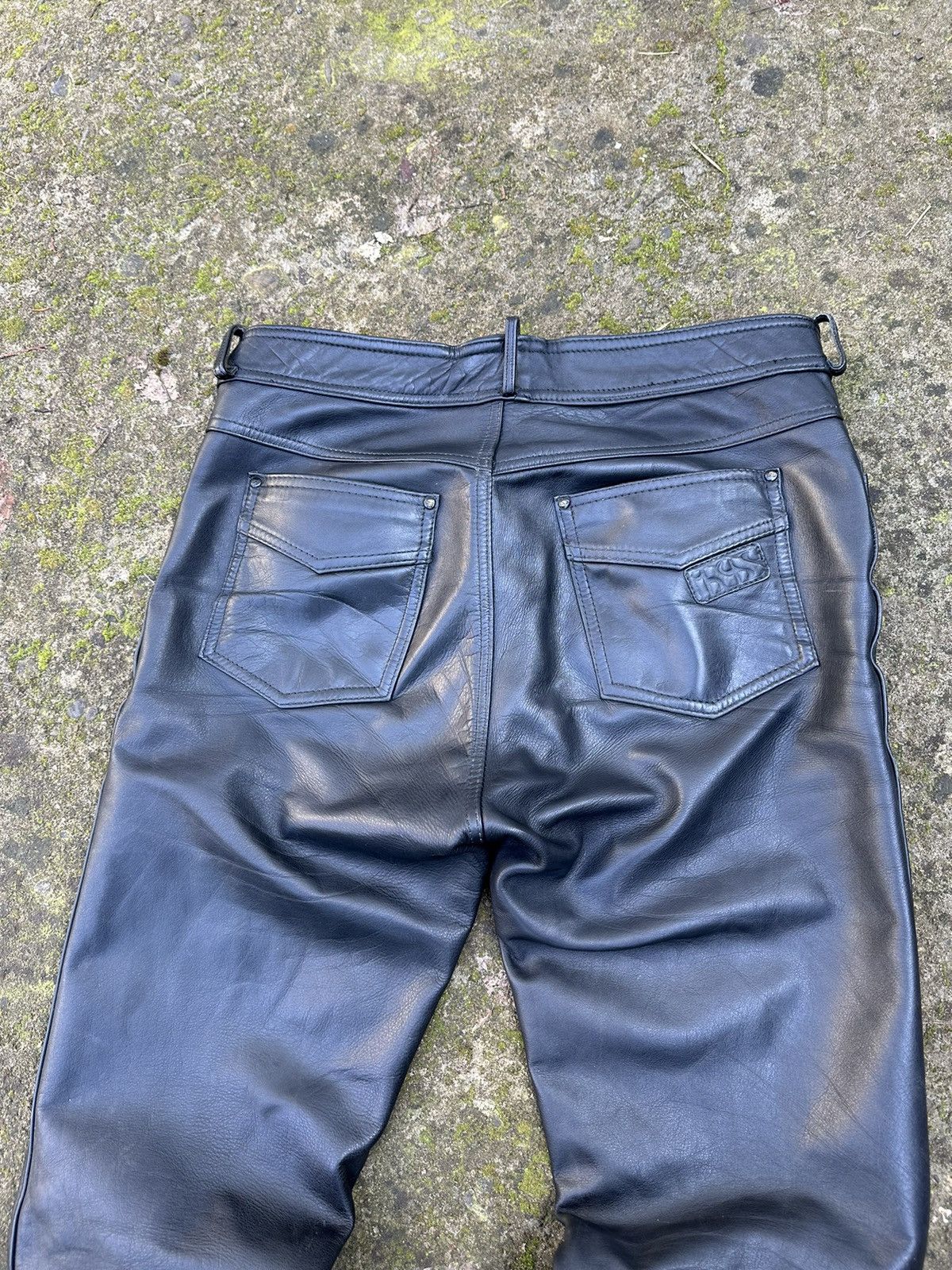 Genuine Leather × Leather × Vintage Vintage Japanese style y2k leather pants Size US 35 - 2 Thumbnail