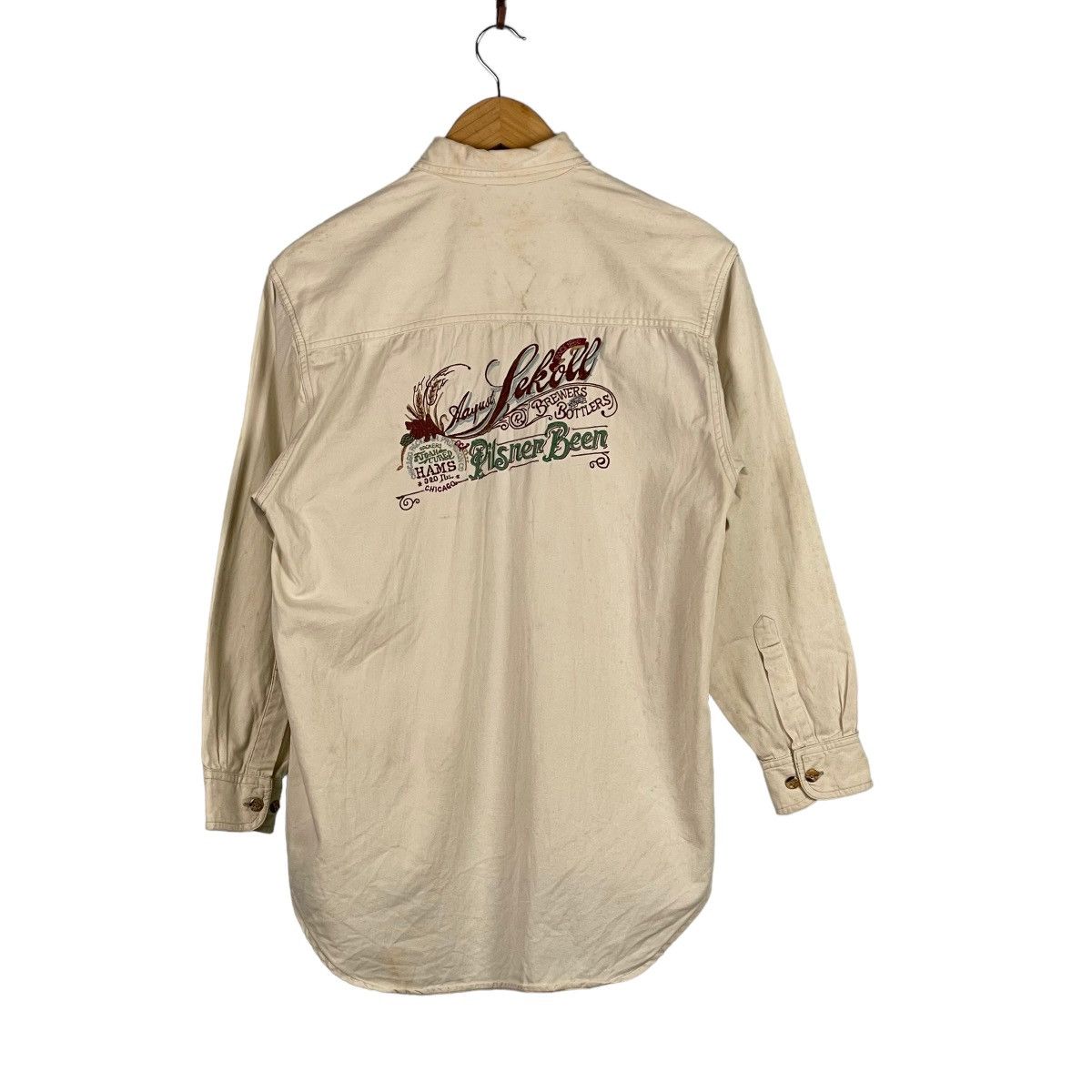 Vintage Vintage Under Line Pilsner Beer Chicago Shirt Size US S / EU 44-46 / 1 - 11 Thumbnail