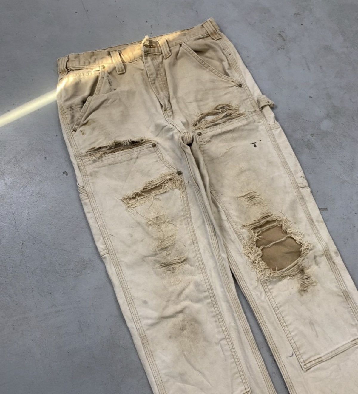 Carhartt Vintage carhartt b136 brn double knee denim Size US 32 / EU 48 - 3 Thumbnail