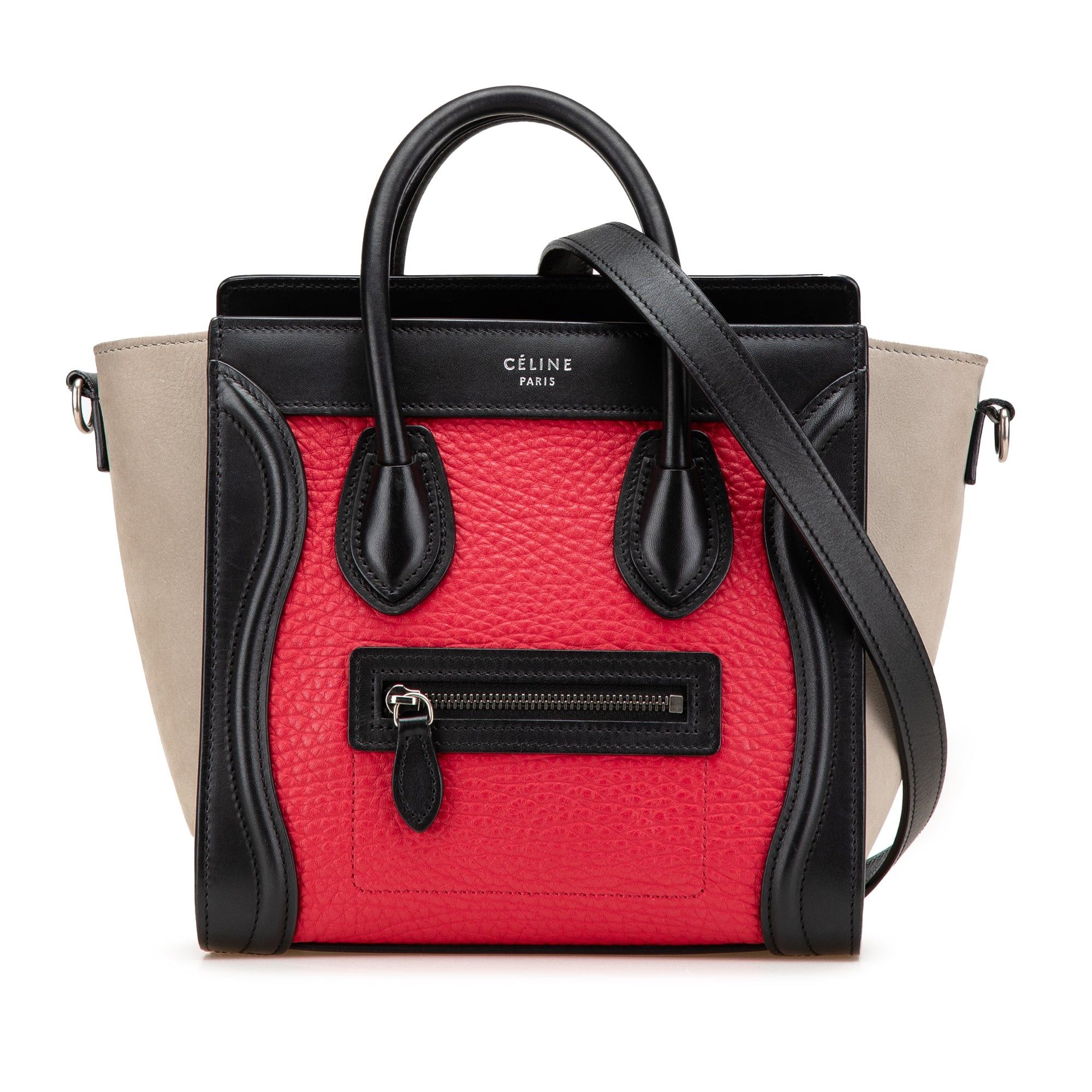 Celine Nano Tricolor Nubuck and Calfskin Luggage Tote Size ONE SIZE - 1 Thumbnail