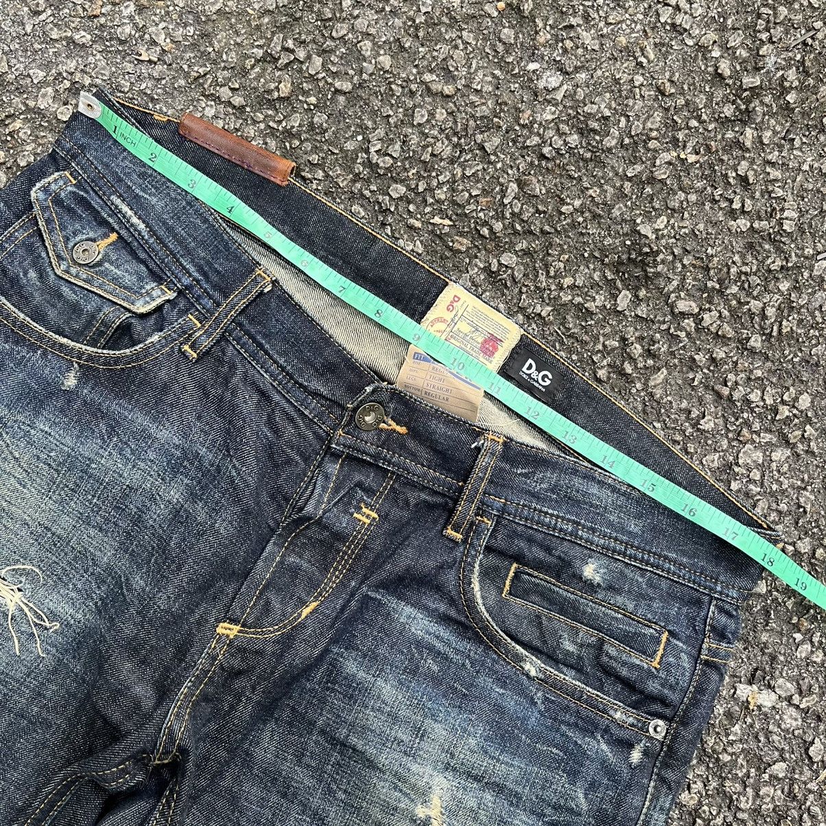 Dolce & Gabbana Y2K Vintage D&G Denim Patches Distressed Jeans Streetwear Size US 34 / EU 50 - 7 Thumbnail