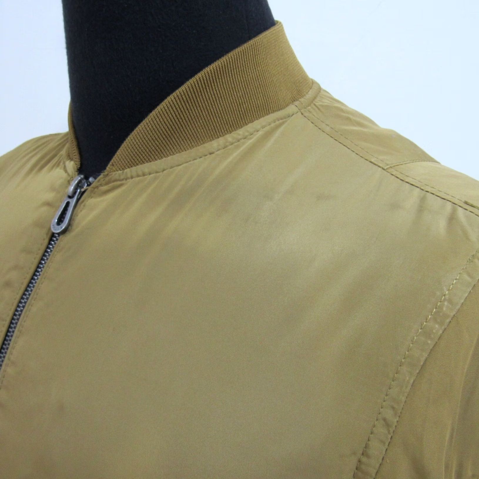 Vintage Pull & Bear Mens Bomber Jacket Golden Chest 42/44 REF (Y07701) Size US XS / EU 42 / 0 - 6 Thumbnail