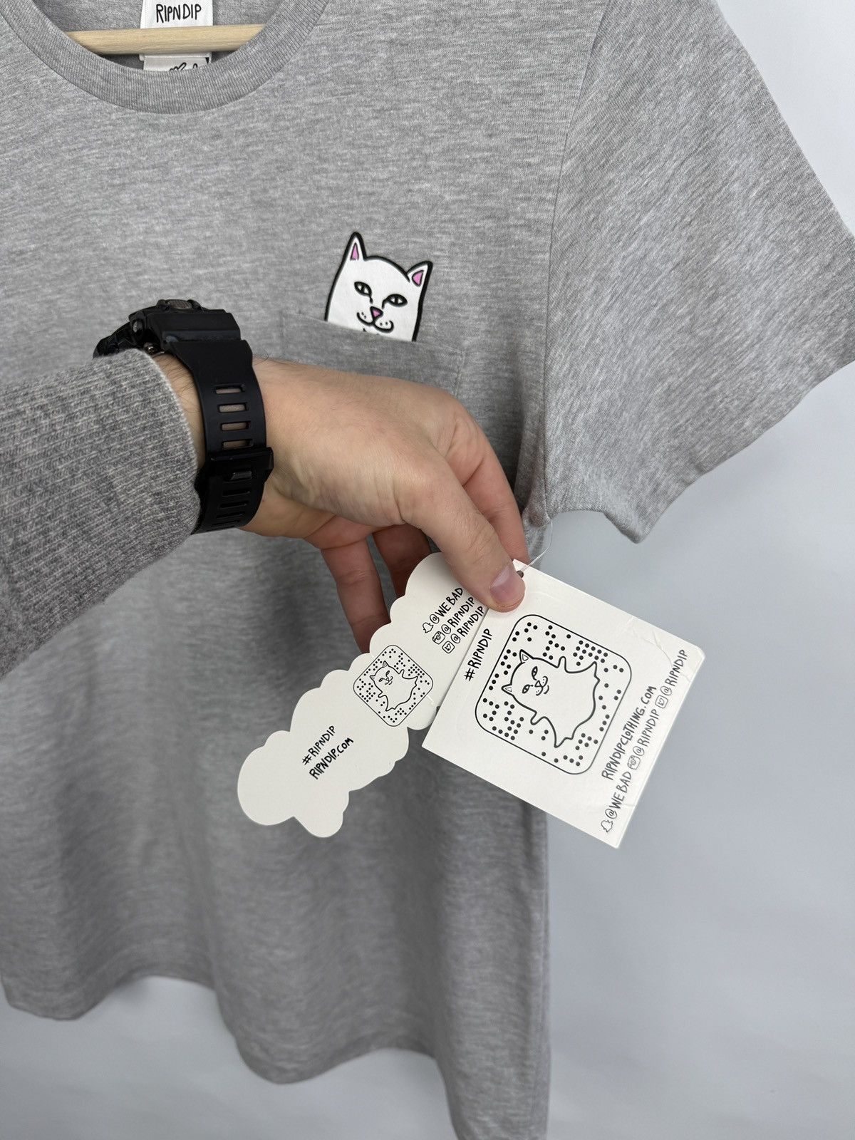 RIPNDIP NWT❗️ RIPNDIP Lord Nermal Pocket T-Shirt Cat Fack Rare Size M / US 6-8 / IT 42-44 - 5 Thumbnail