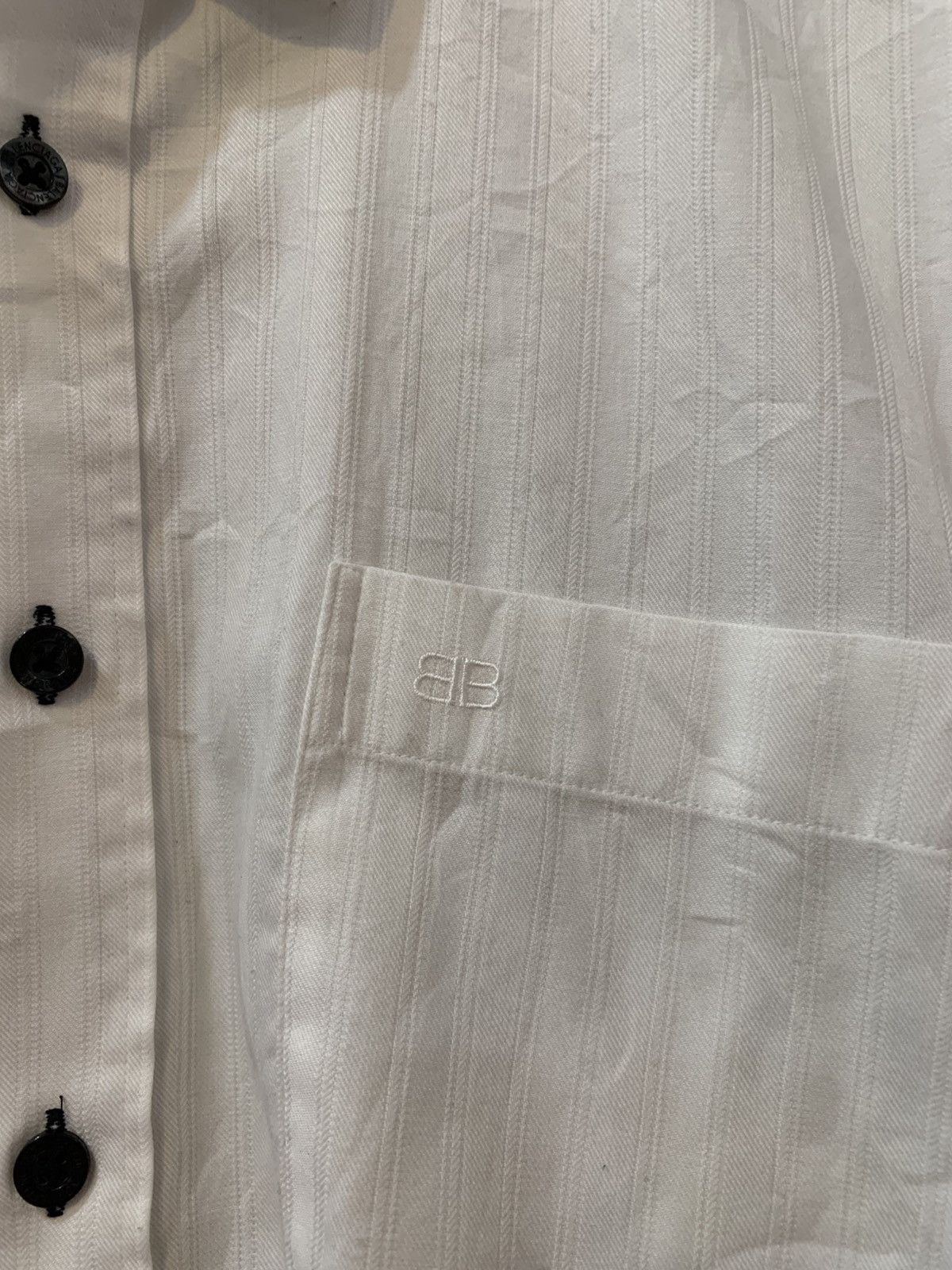 Balenciaga Balenciaga button up longsleeve formal white plain Size US XL / EU 56 / 4 - 4 Thumbnail