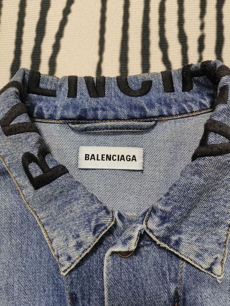 Balenciaga Balenciaga Denim Jacket Size US XXS / EU 40 - 3 Thumbnail