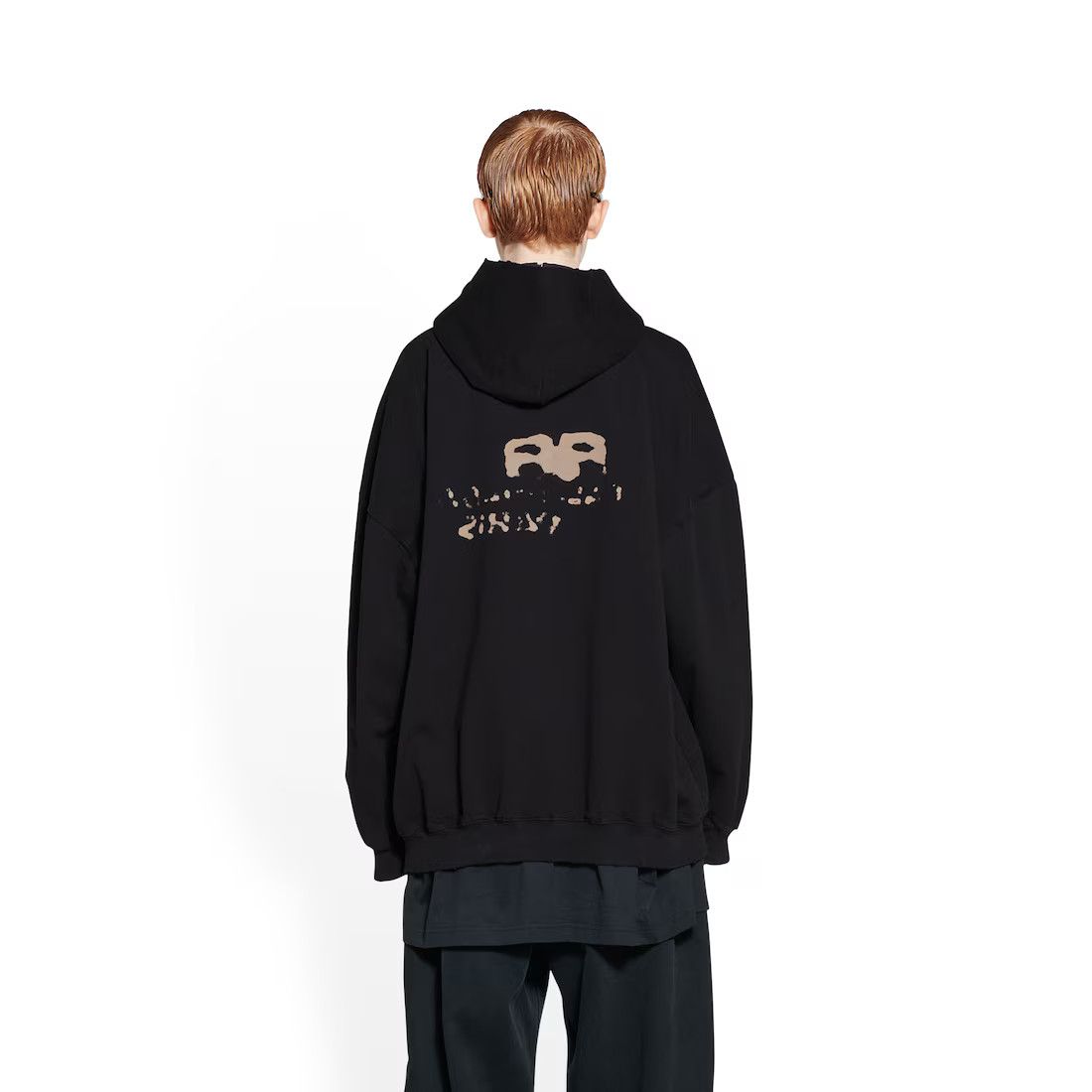 Balenciaga o1mt1gz0225 Hand-Drawn BB Icon Hoodie Large Fit in Black Size XS / US 0-2 / IT 36-38 - 5 Thumbnail