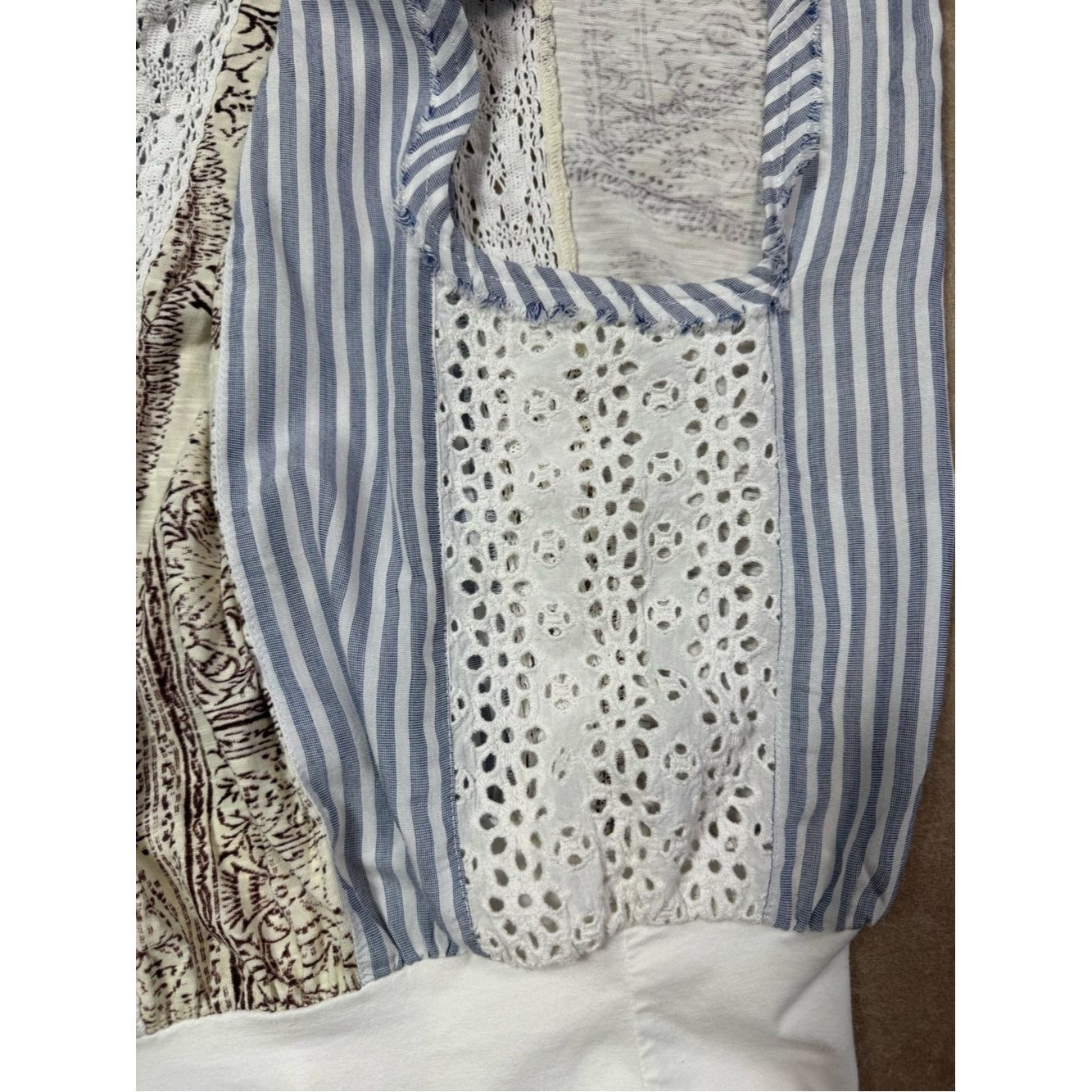 Free People Free People Patchwork Sleeveless Bodysuit Size S Size S / US 4 / IT 40 - 7 Thumbnail