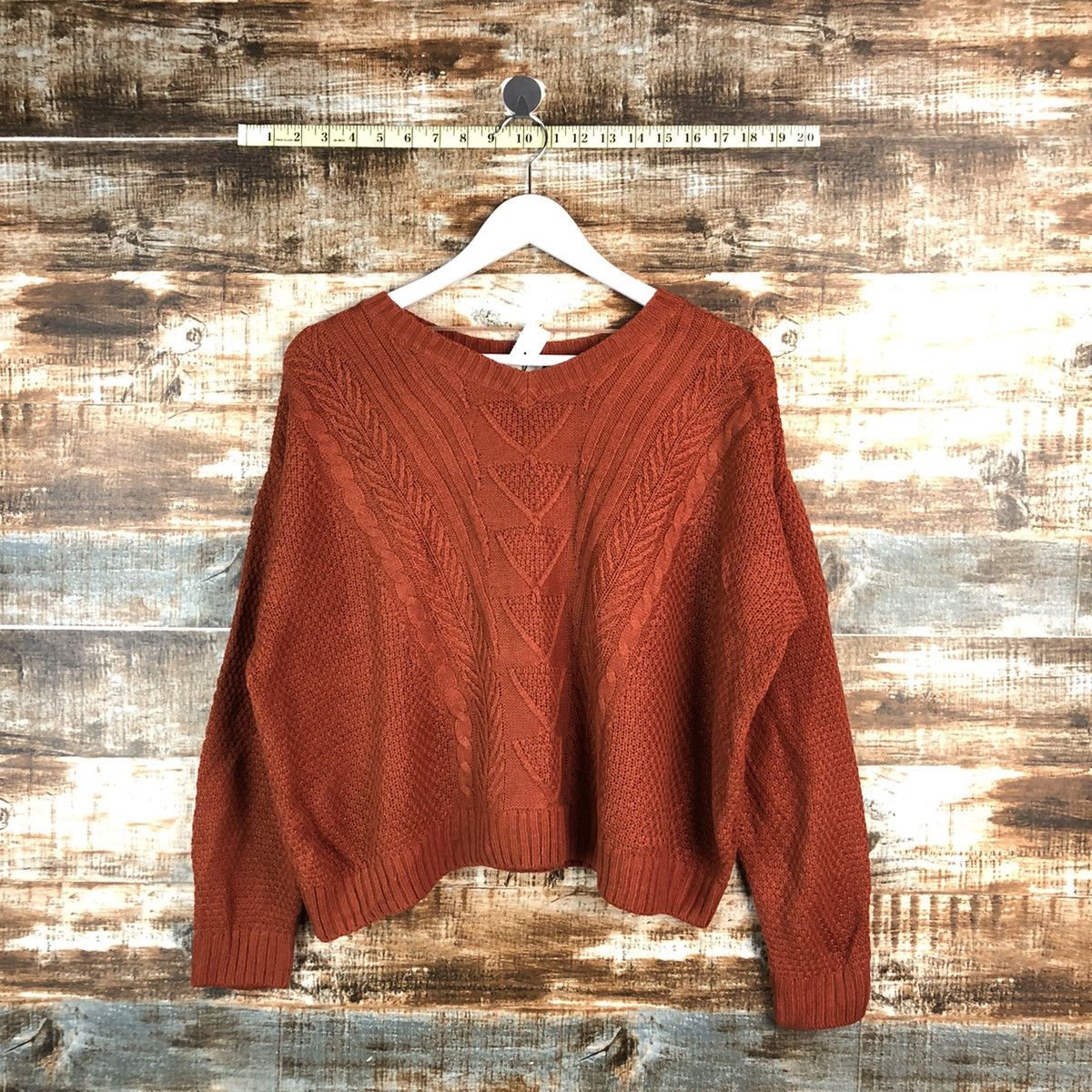 GU × Homespun Knitwear GU Orange streetwear Knitwear #A2186 Size M / US 6-8 / IT 42-44 - 1 Thumbnail