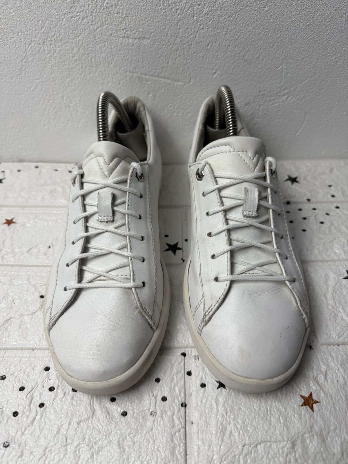 Diesel DIESEL WOMEN SNEAKERS US7 UK6.5 EUR39 Leather White Casual Size US 7 / IT 37 - 3 Thumbnail