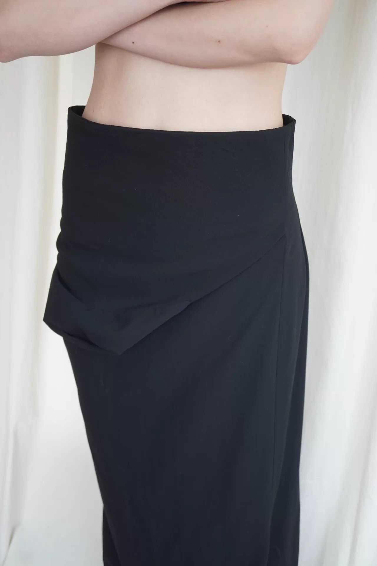 Comme des Garcons CDG 1991ss Convertible Fold Long Dress M (9/10) Size 27" / US 4 / IT 40 - 8 Thumbnail