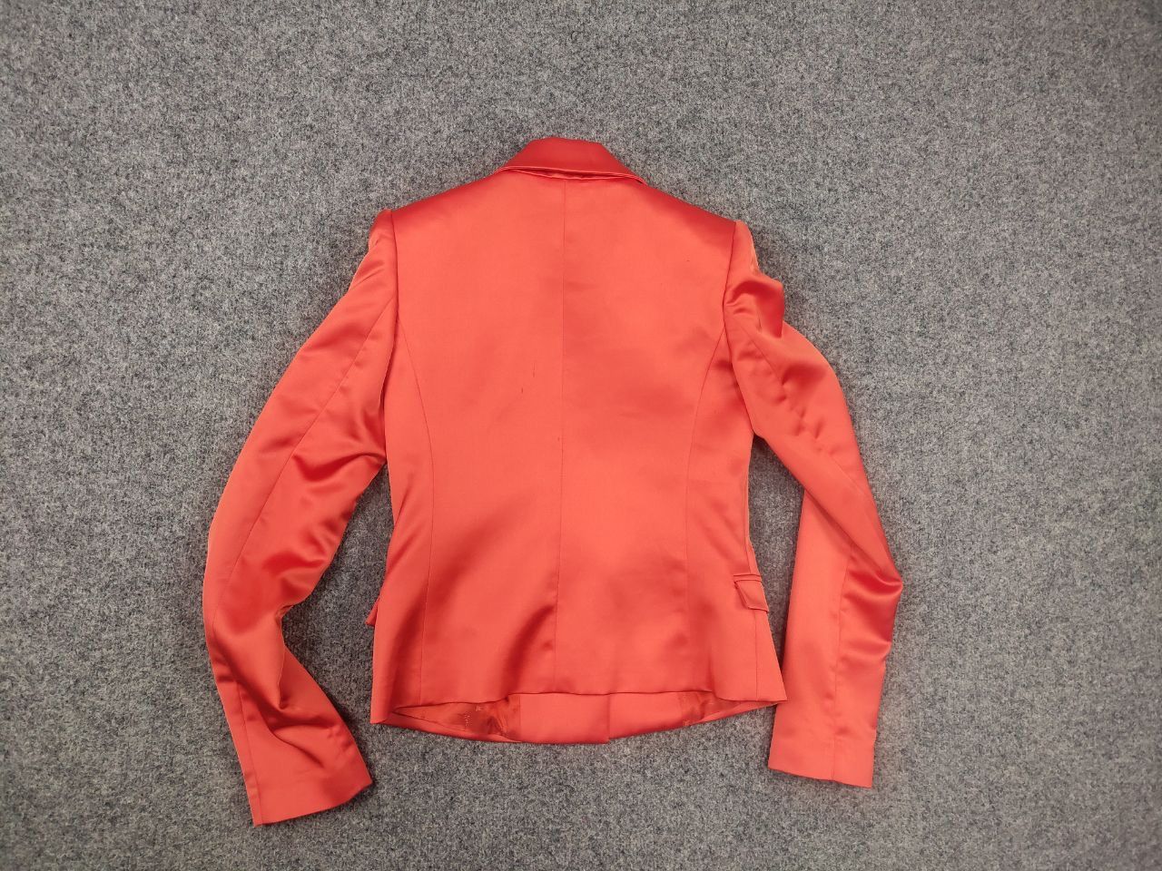 Just Cavalli Just Cavalli Italy One Button Orange satin Blazer Jacket Size S / US 4 / IT 40 - 9 Thumbnail