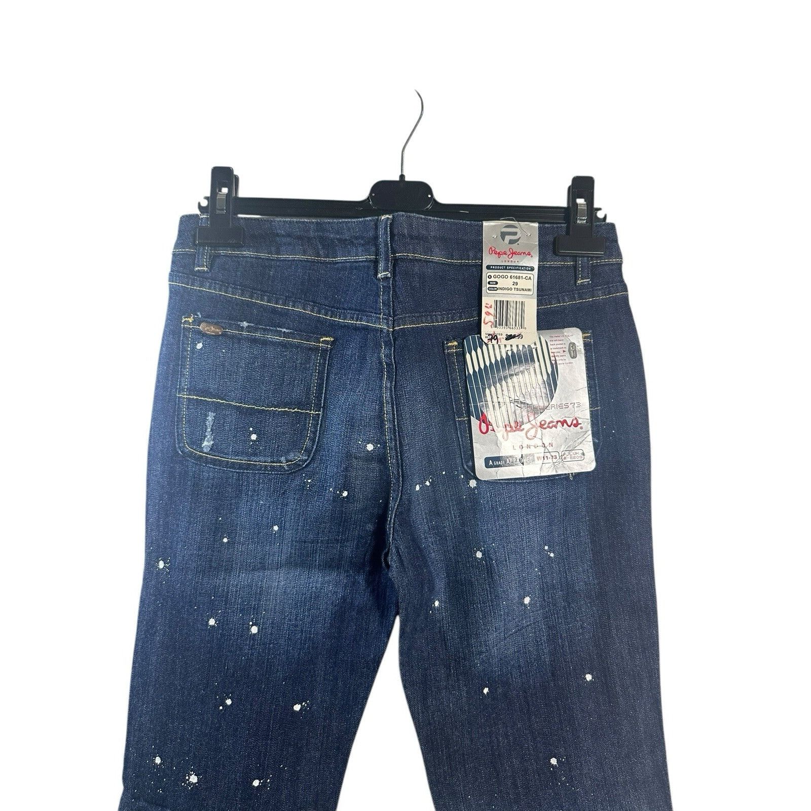Pepe Jeans Vintage Pepe London Jeans US Size 29 Low Rise Flare Spellout Size 29" - 4 Thumbnail