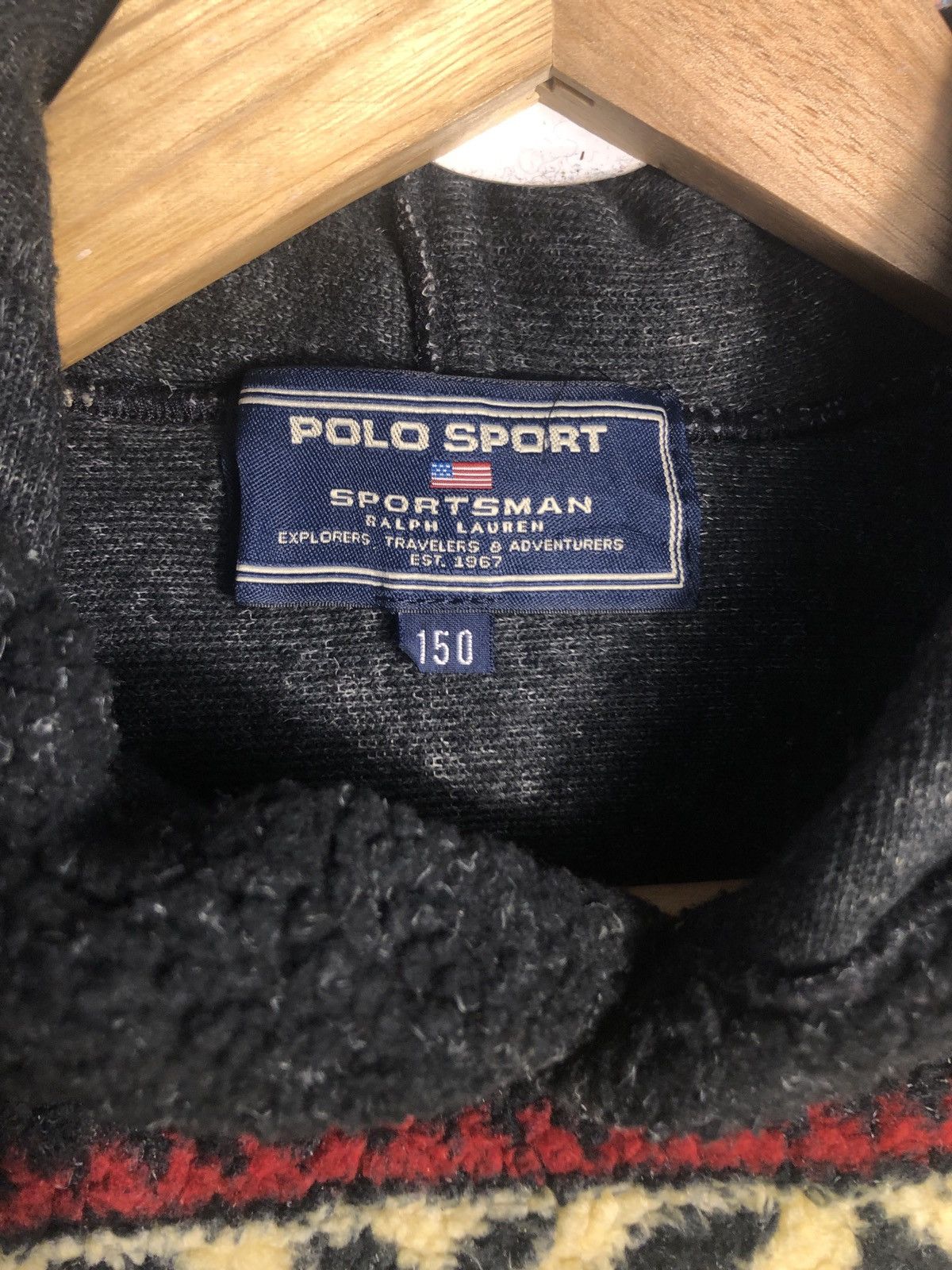 Polo Ralph Lauren × Vintage Vintage Polo Ralph Lauren SPORT Fleece Hoddie Size US M / EU 48-50 / 2 - 7 Thumbnail