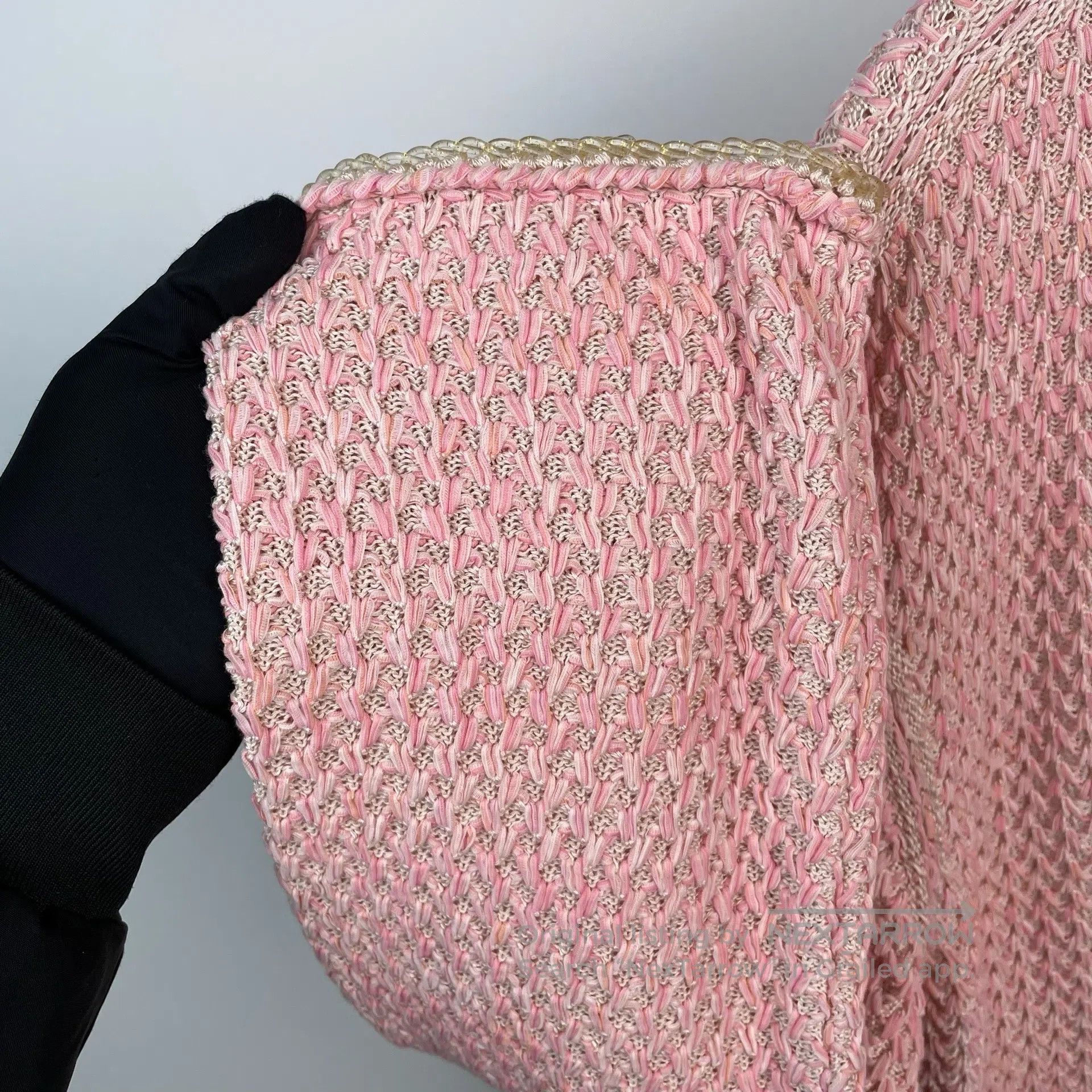 Chanel Chanel Cherry Blossom Pink Knit Open Cardigan Jacket| Size XS / US 0-2 / IT 36-38 - 5 Thumbnail