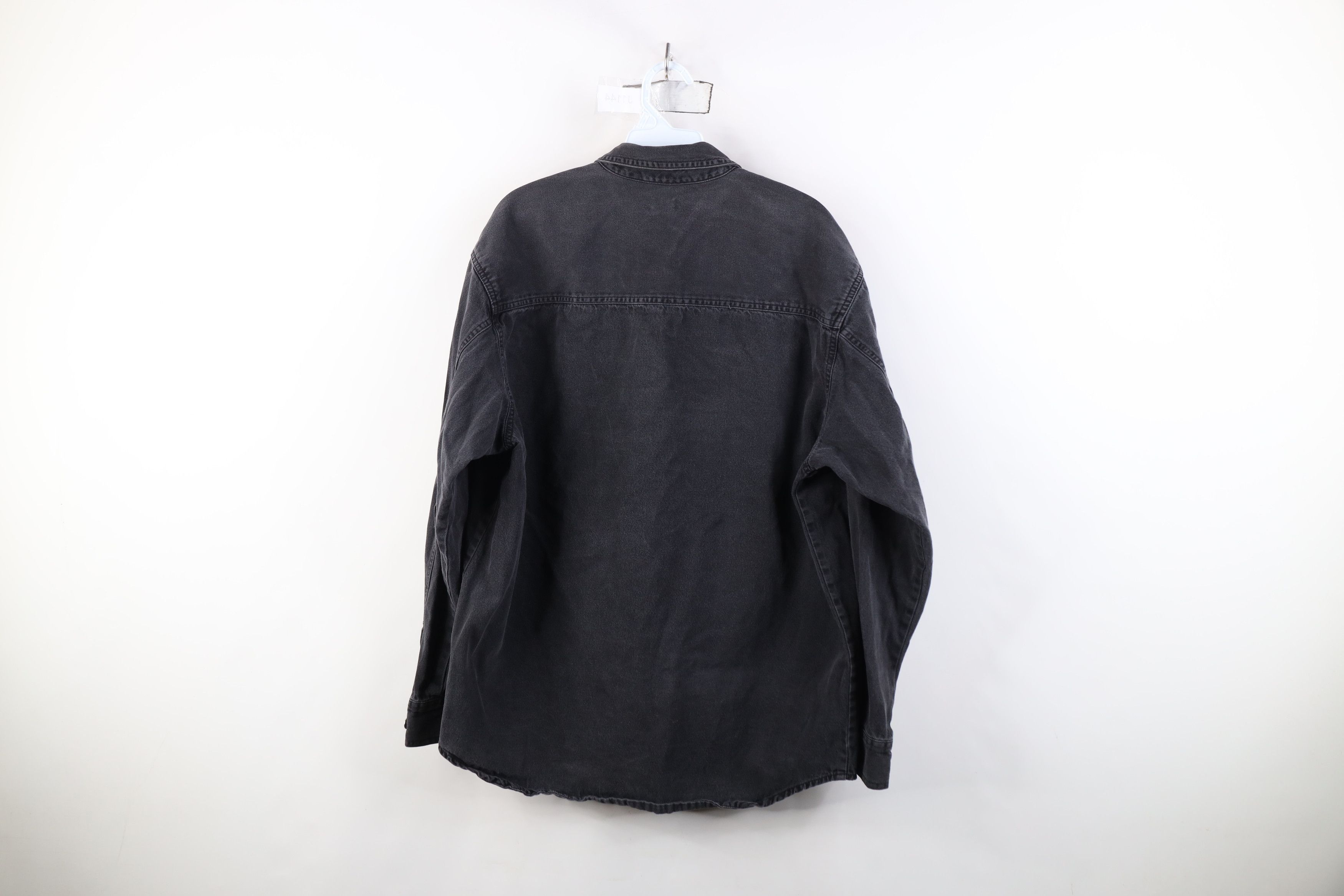 Levi's Vintage Y2K 2003 Levis Denim Jean Collared Buton Shirt Black Size US M / EU 48-50 / 2 - 15 Thumbnail
