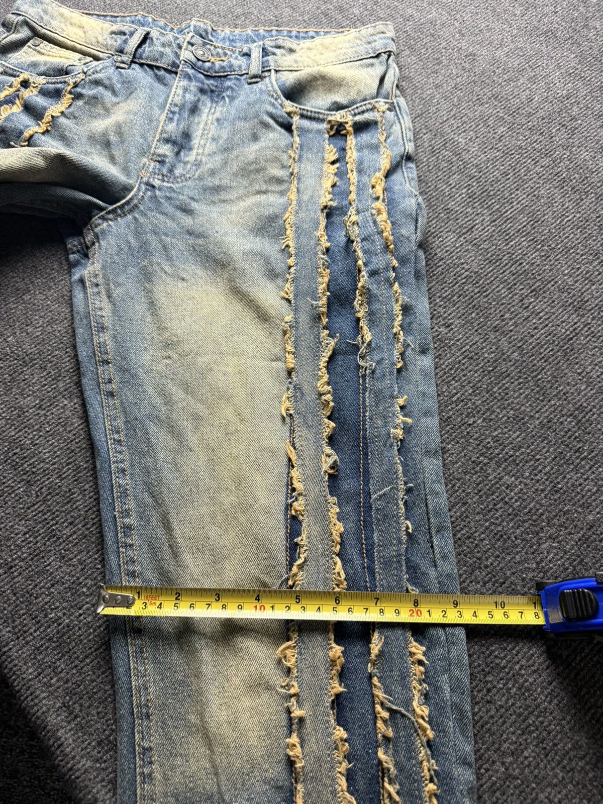 Japanese Brand Japanese Avant Garde Punk Style Distressed Panel Denim Jeans Size US 30 / EU 46 - 20 Thumbnail