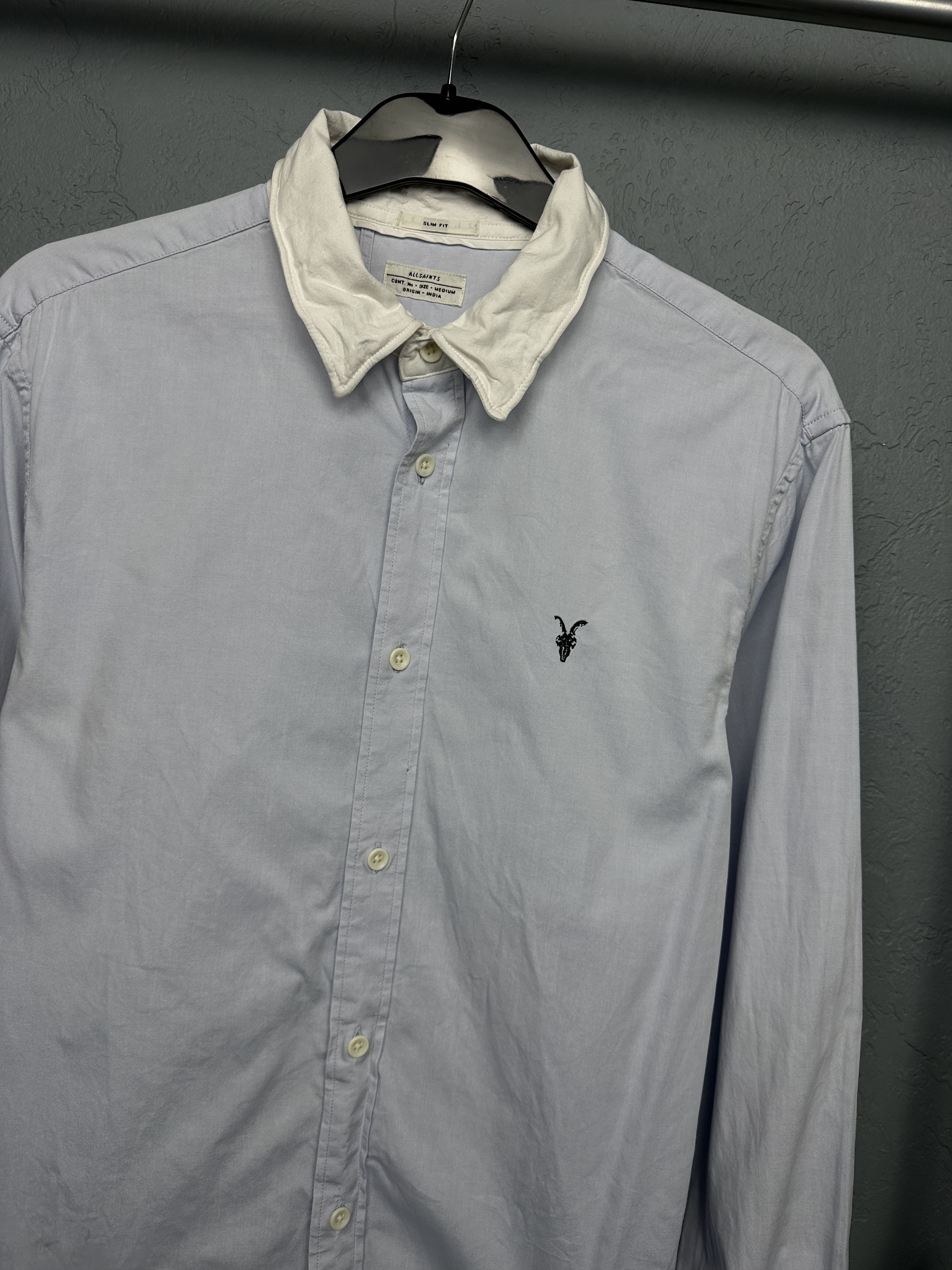 Allsaints Allsaints Mens Danzig Long Sleeve Shirt Size US M / EU 48-50 / 2 - 2 Thumbnail