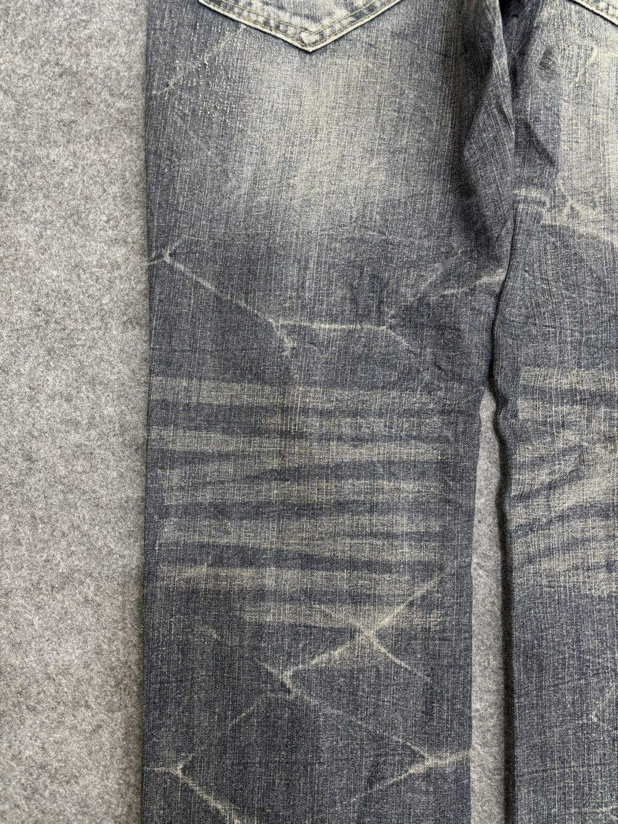 Japanese Brand × Seditionaries 💥Insane 90s Style💥Superubis Valetta Cracked Fades Denim F499 Size US 32 / EU 48 - 13 Thumbnail