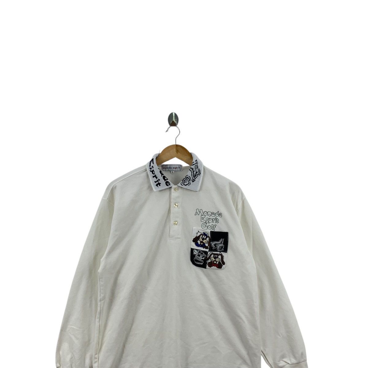 Esprit Vintage MONADE ESPRIT GOLF Dog Cartoon Pocket Polo Tee Size L / US 10 / IT 46 - 2 Thumbnail