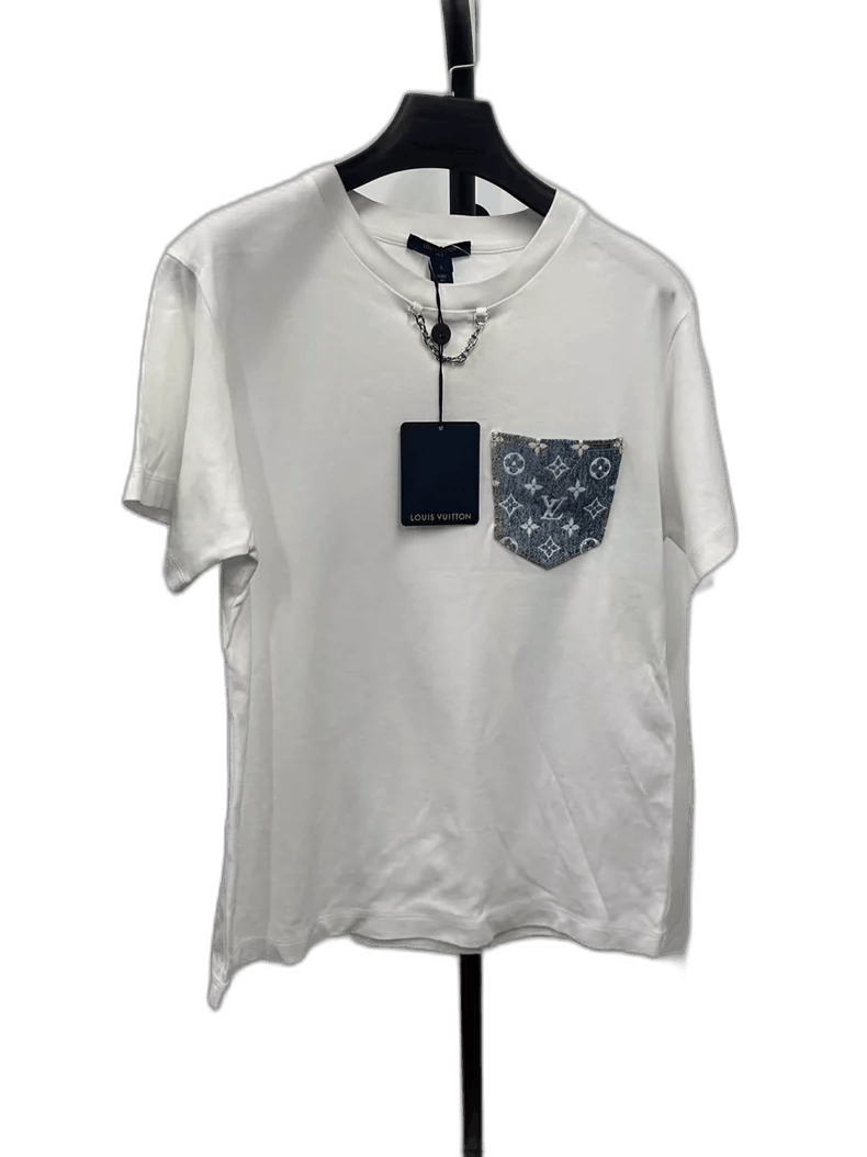 Louis Vuitton LOUIS VUITTON Monogram Pocket Short Sleeve T-Shirt-yf Size US L / EU 52-54 / 3 - 1 Thumbnail