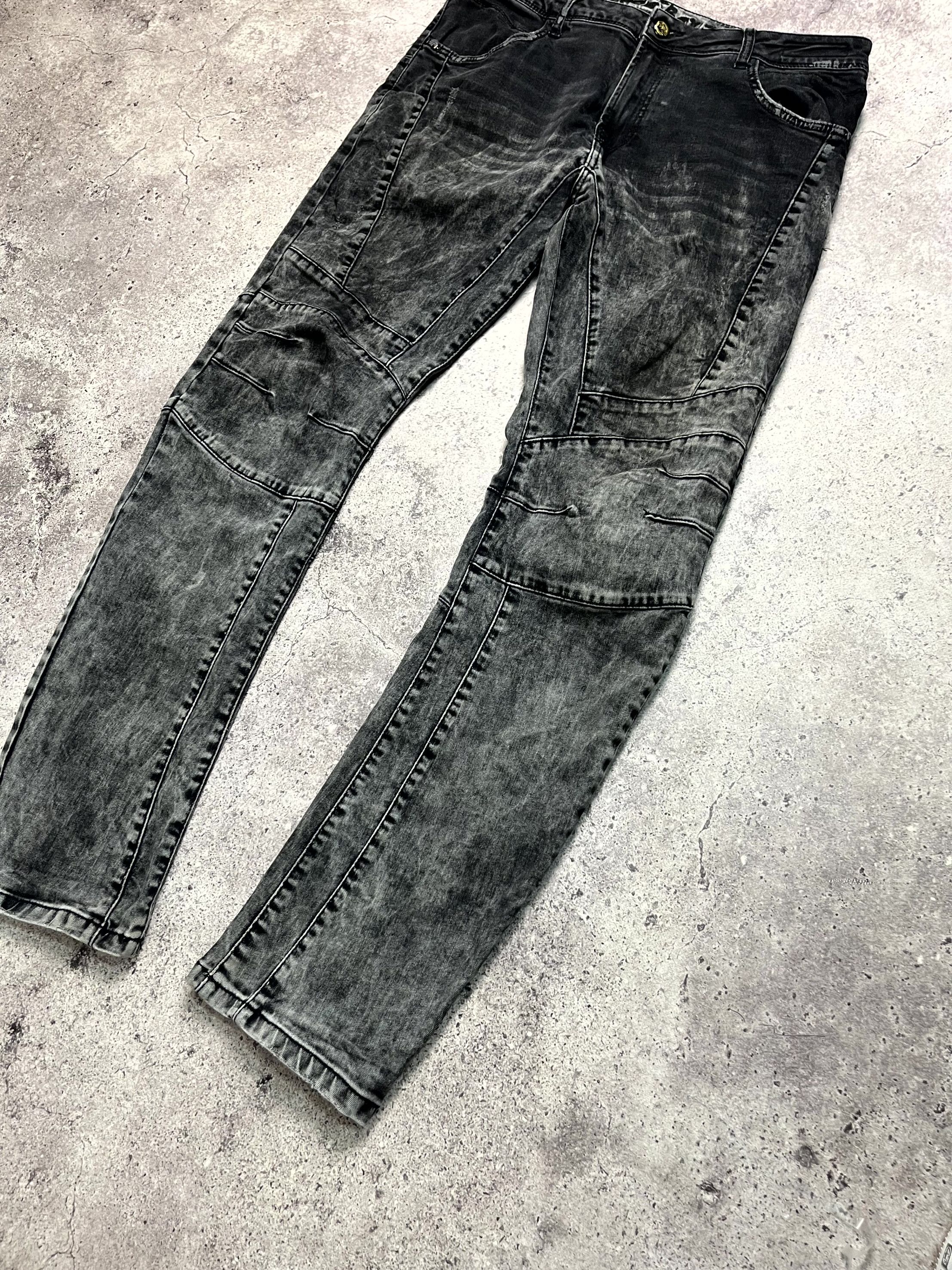 Other Cipo & Baxx Mens Washed Denim Slim Fit Gray Jeans Size 32 Size US 32 / EU 48 - 2 Thumbnail