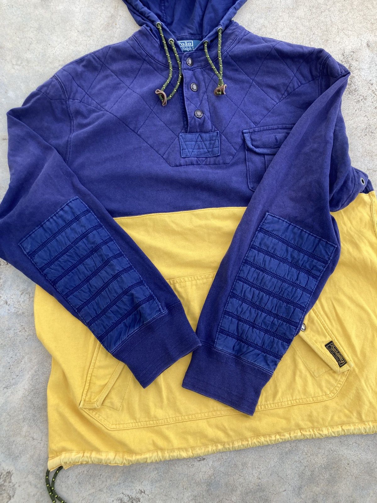Polo Ralph Lauren 90’S Polo Ralph Lauren Quilted Colorblock Rugby Jacket Size US XL / EU 56 / 4 - 3 Thumbnail