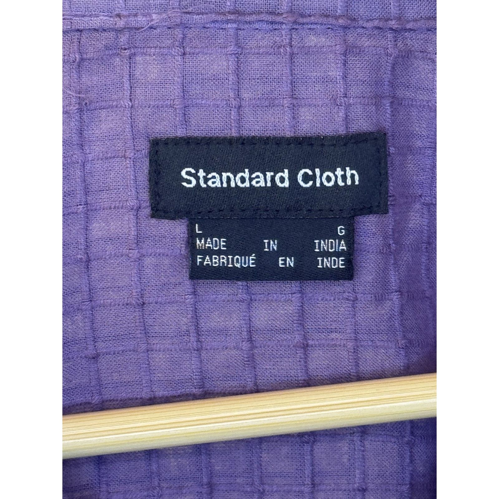 Standard Cloth Standard Cloth Large Purple Pocket Button Up Short Sleeve Size US L / EU 52-54 / 3 - 3 Thumbnail