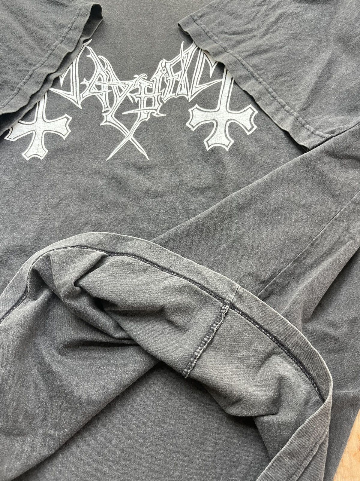 Band Tees × Vintage Vintage MAYHEM Black Metal Band Tshirt ( made in Thailand) Size US XL / EU 56 / 4 - 9 Thumbnail