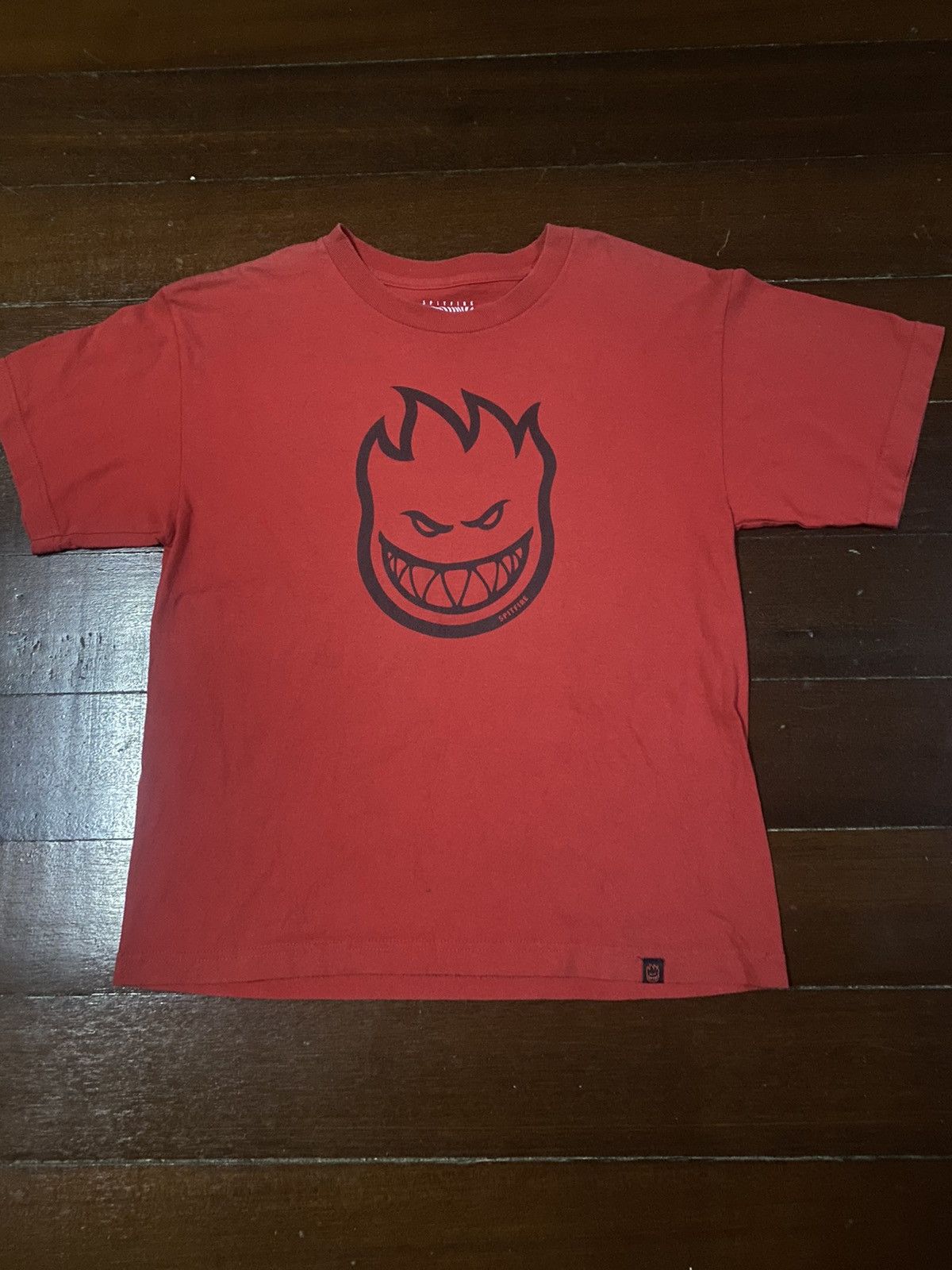 Spitfire × Vintage Fire 🔥🔥 rare Splitfire wheel skate tee Size US L / EU 52-54 / 3 - 4 Thumbnail