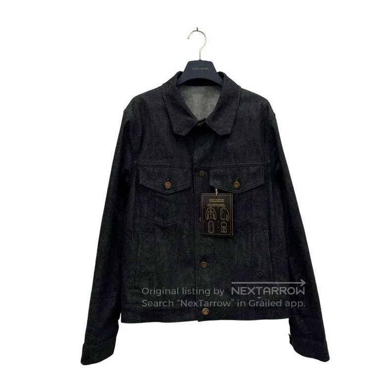 Louis Vuitton Louis Vuitton Full Logo Denim Jacket Size US M / EU 48-50 / 2 - 2 Thumbnail