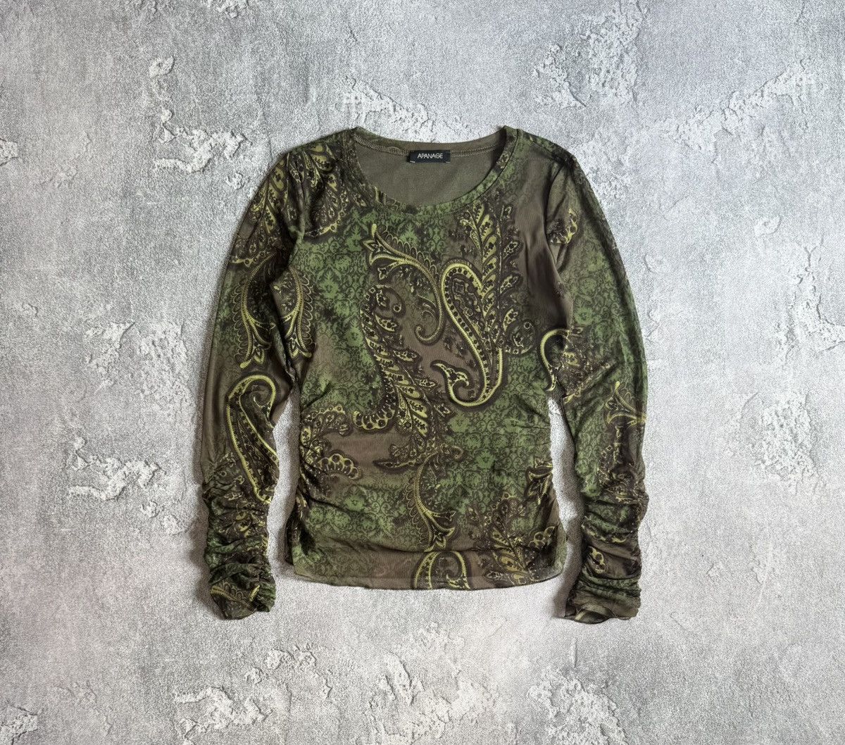 Japanese Brand Apanage all printed flowers mesh long sleeve style Gaultier Size M / US 6-8 / IT 42-44 - 4 Thumbnail