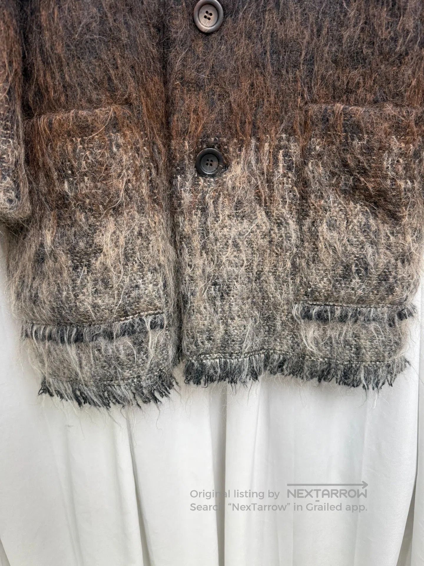 Issey Miyake Issey Miyake Mohair Gradient Stand Collar Coat. Size US M / EU 48-50 / 2 - 6 Thumbnail