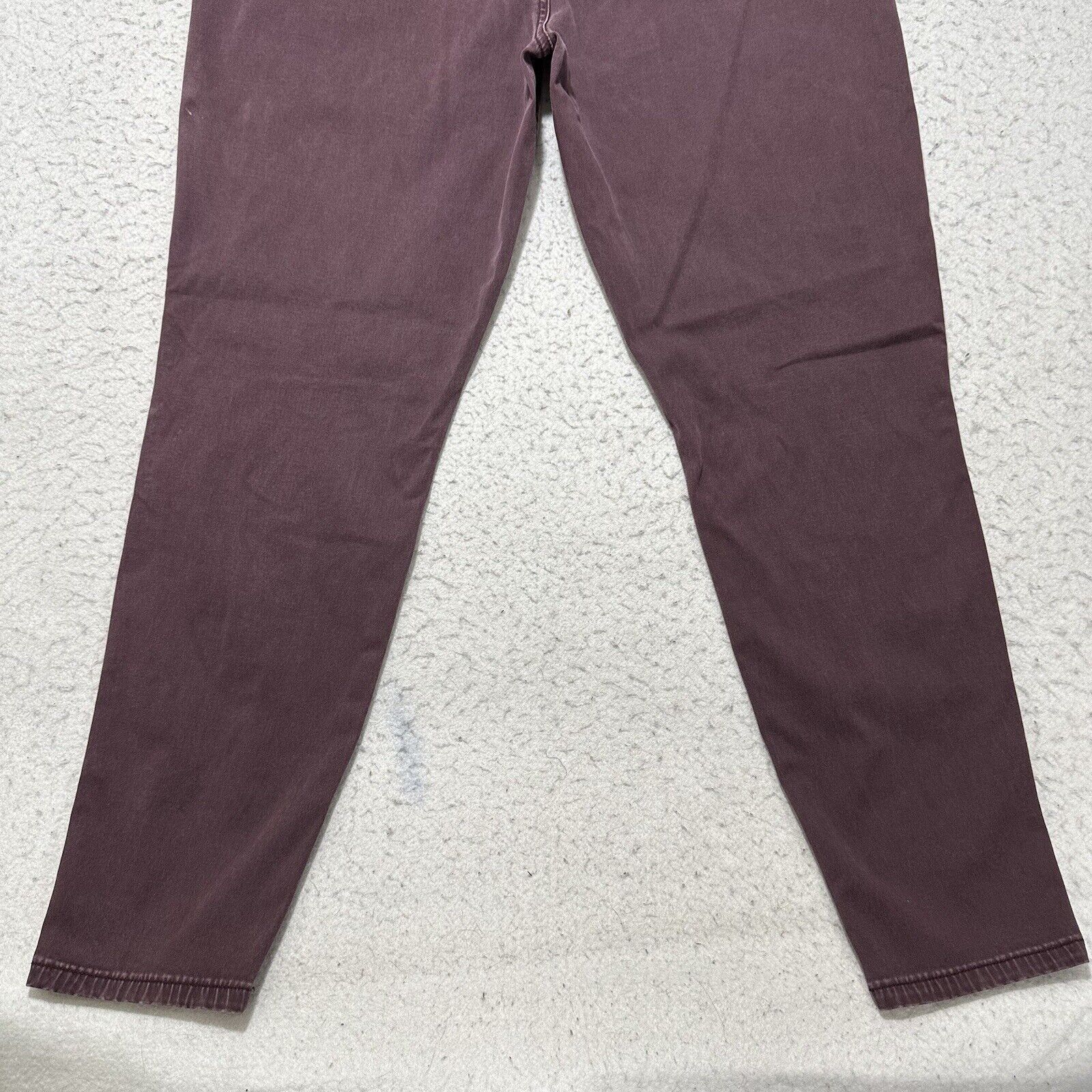 Other Lane Bryant 18 Purple High Rise Denim Skinny Jeans Stretch Size 40" / US 18 - 8 Thumbnail