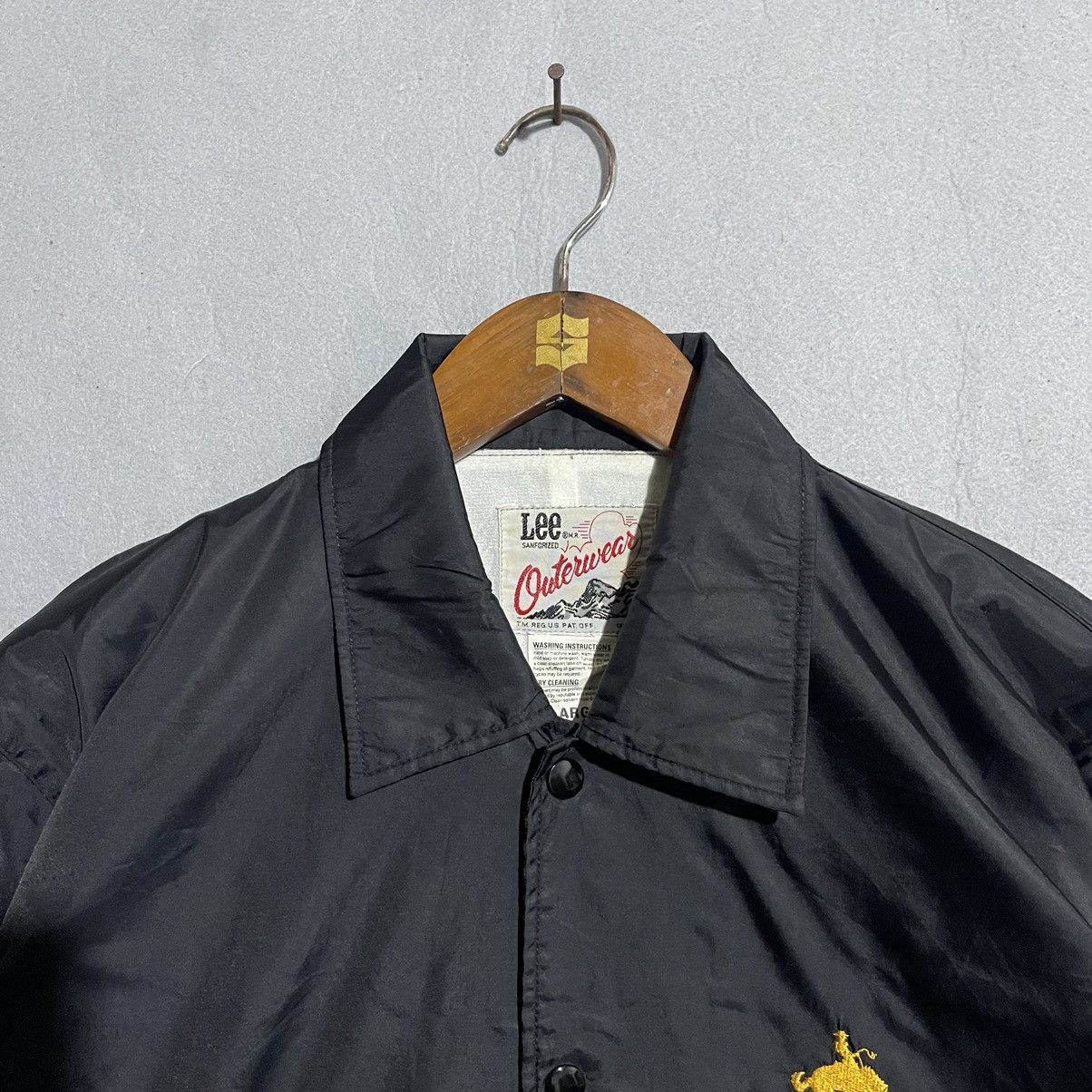 Lee Vintage 90s Lee Outerwear Coach Jacket – Black – Size L Size US L / EU 52-54 / 3 - 3 Thumbnail