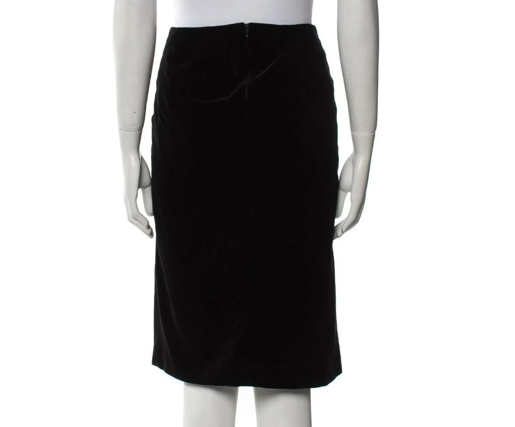Tom Ford Tom Ford Zip Skirt 8US | 44 IT 100% Cotton Black Slim Fit D Size 30" / US 8 / IT 44 - 6 Thumbnail
