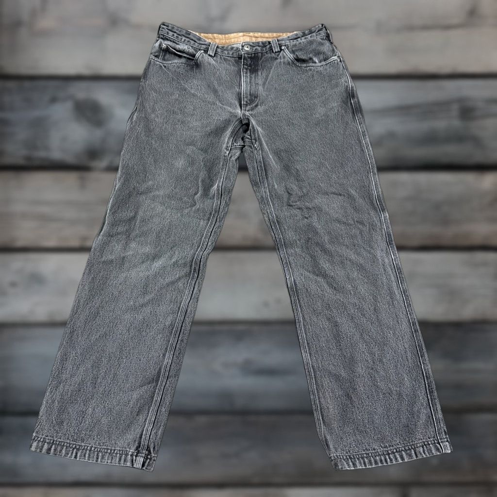 CO Duluth Jeans Mens 36x32 Black Cotton Denim Baggy Workwear 5-Pocket Straight Vintage? No Size US 36 / EU 52 - 1 Thumbnail
