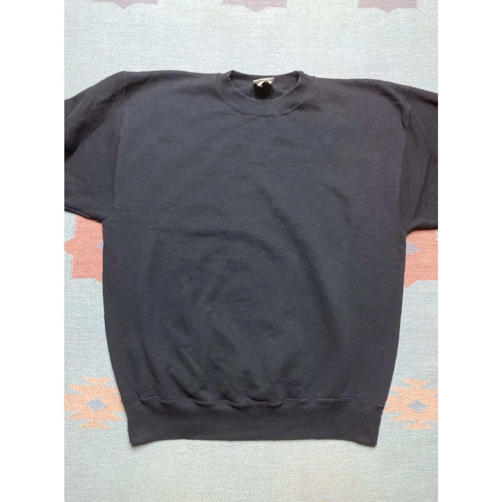 Vintage VINTAGE Saturday’s Hero Sweatshirt Crewneck Black 90s Goth Grunge USA Made Adult Large Mens Sweatshirt Size US L / EU 52-54 / 3 - 2 Thumbnail
