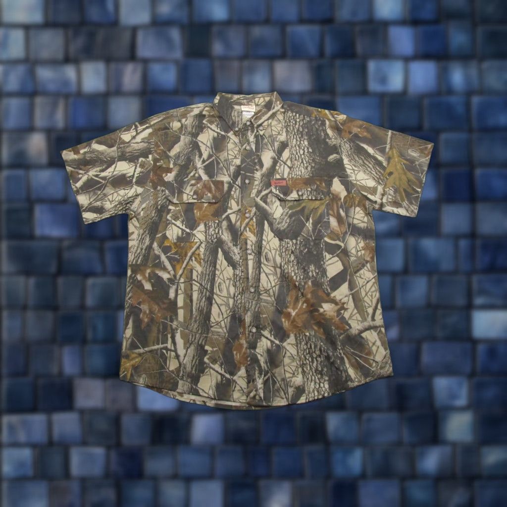 Vintage VTG Woolrich Camo Button Shirt Mens L Realtree Hardwoods Camouflage Shirt Size US L / EU 52-54 / 3 - 1 Thumbnail