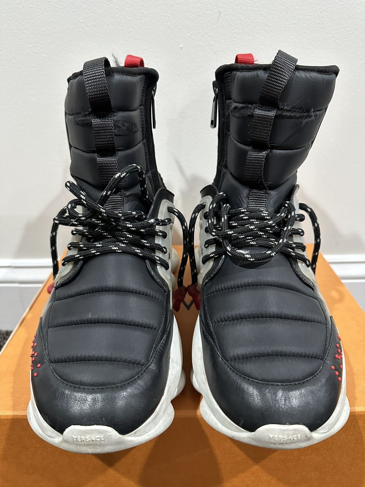 Versace Versace Chain Reaction Nylon Padded High Combat Boot Sneaker Size US 11 / EU 44 - 3 Thumbnail