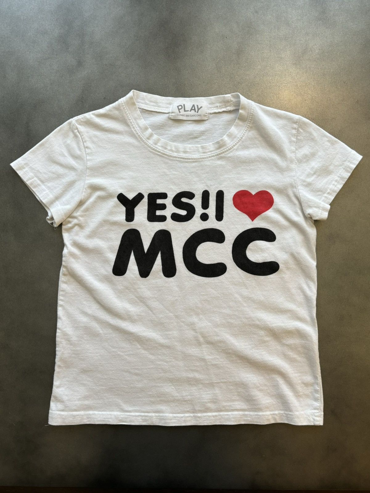 Other Y2K Baby Tee Vintage CDG Play Style Yes MCC Heart Shirt 2000 Size S / US 4 / IT 40 - 8 Thumbnail