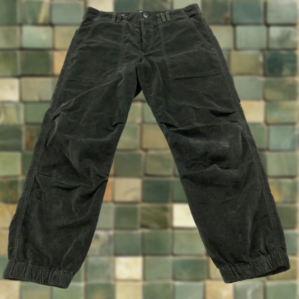 Citizens Of Humanity 27 (Fit 31W 25L) Mid Rise Corduroy Jogger Pants Green HRJ