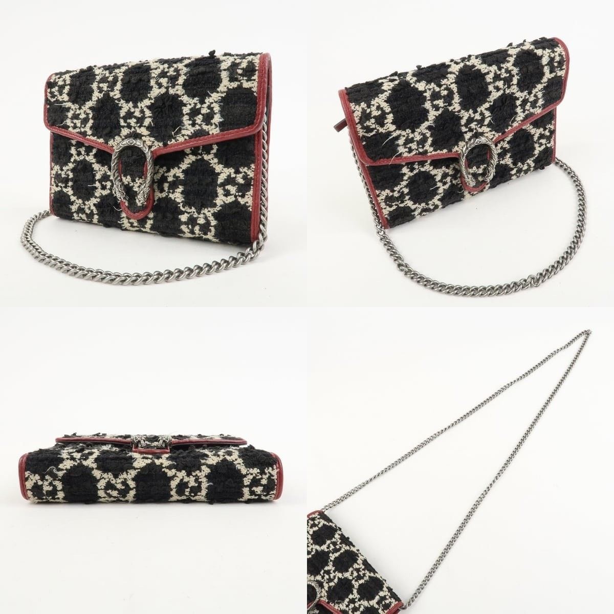 Gucci Gucci Dionysus Shoulder Bag Tweed Black Size ONE SIZE - 3 Thumbnail