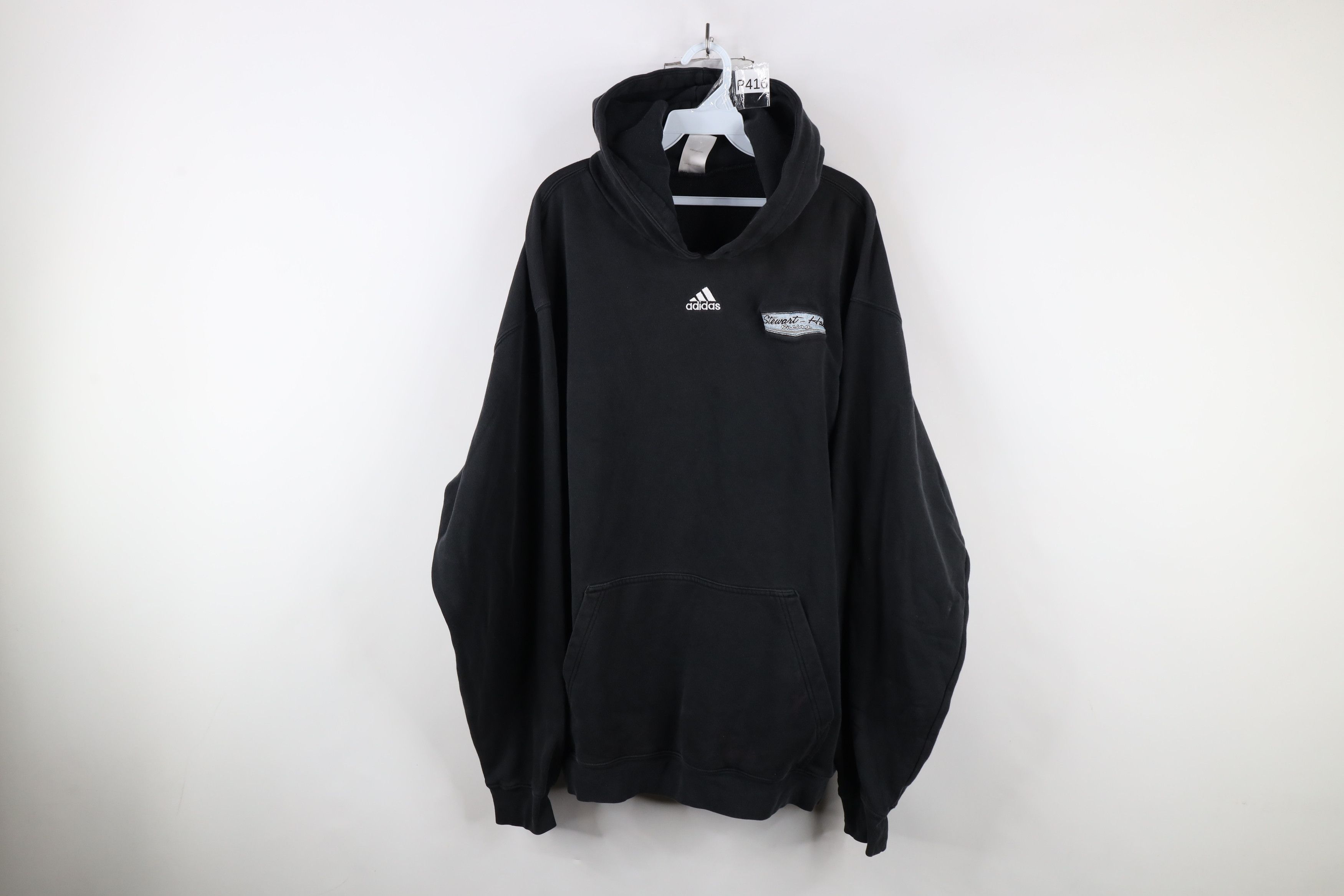 Adidas × Vintage Vintage Adidas Stewart Haas Racing Hoodie Sweatshirt Black Size US XL / EU 56 / 4 - 1 Thumbnail