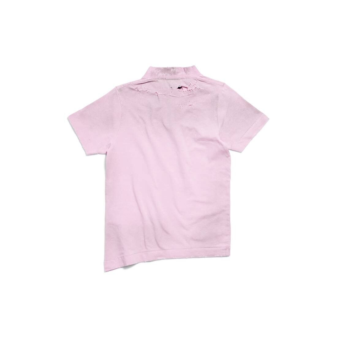 Balenciaga o1tr1nto0725 Gothic Type Shrunk T-Shirt Bodycon Fit in Pink Size XS / US 0-2 / IT 36-38 - 2 Thumbnail
