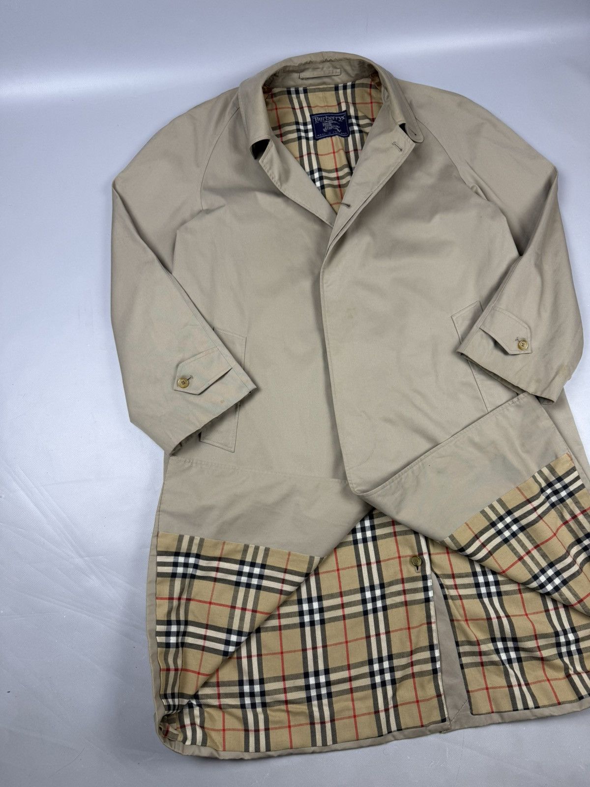 Burberry Burberry trench coat beige old money style whit novacheck Size US L / EU 52-54 / 3 - 4 Thumbnail