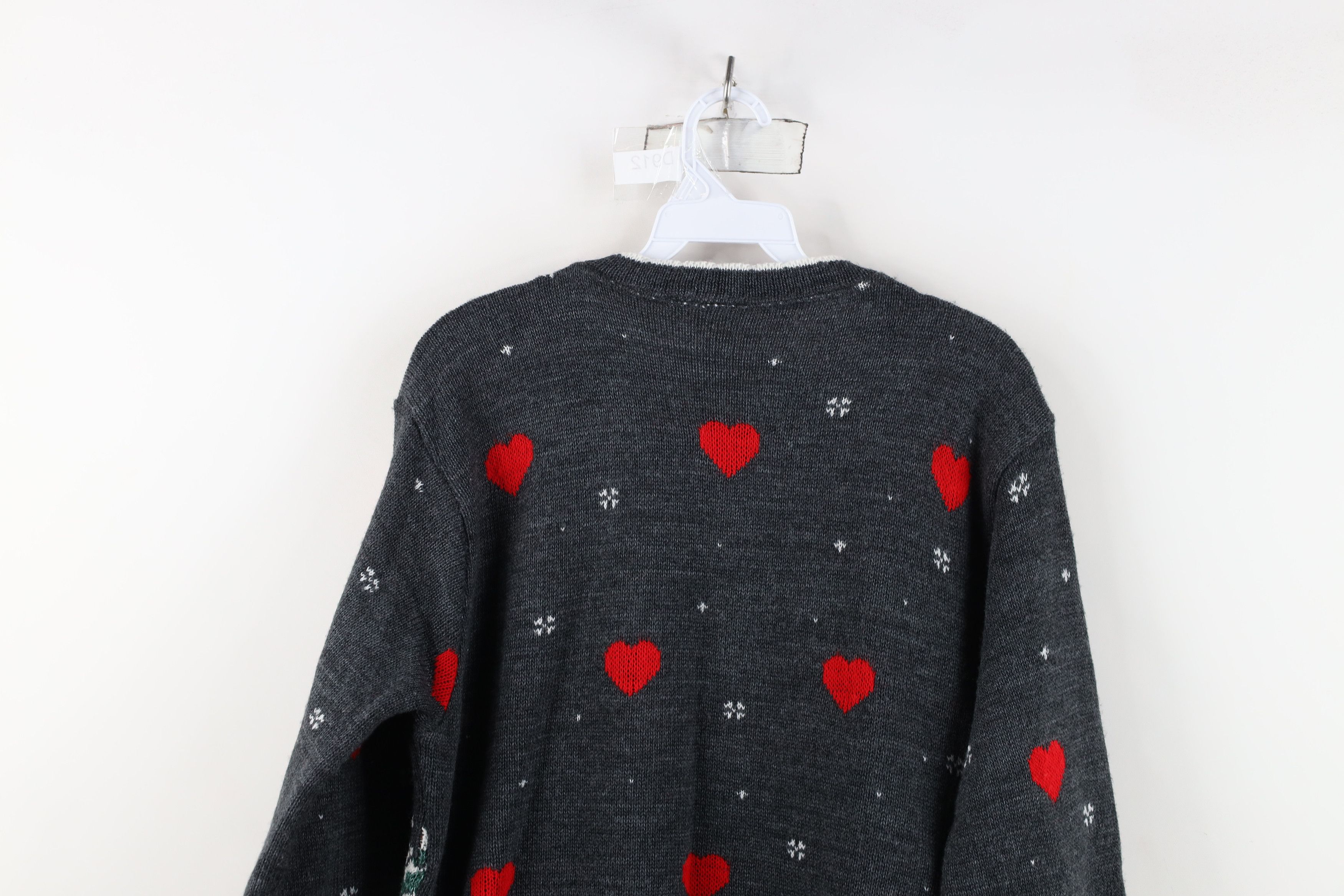 Vintage Vintage 90s Streetwear Heart Flower All Over Print Sweater Size M / US 6-8 / IT 42-44 - 13 Thumbnail