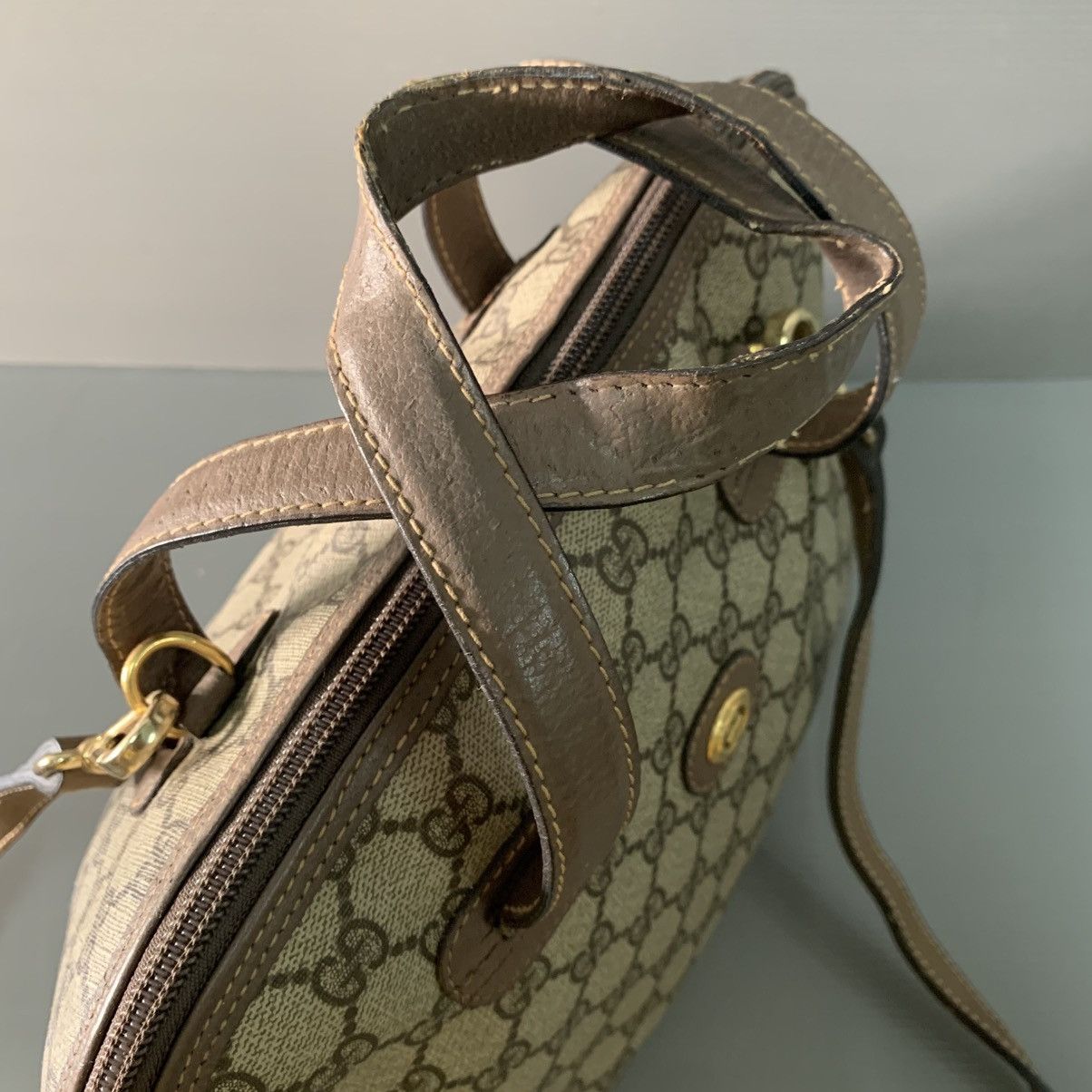 Gucci Gucci Monogram Vintage Alma Bag Size ONE SIZE - 4 Thumbnail