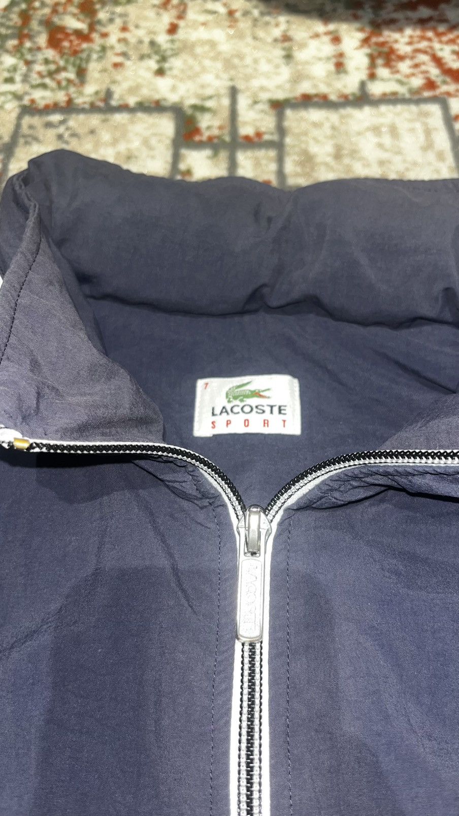 Lacoste × Vintage Lacoste Classic Light Hooded Zippered Jacket Size US XL / EU 56 / 4 - 4 Thumbnail